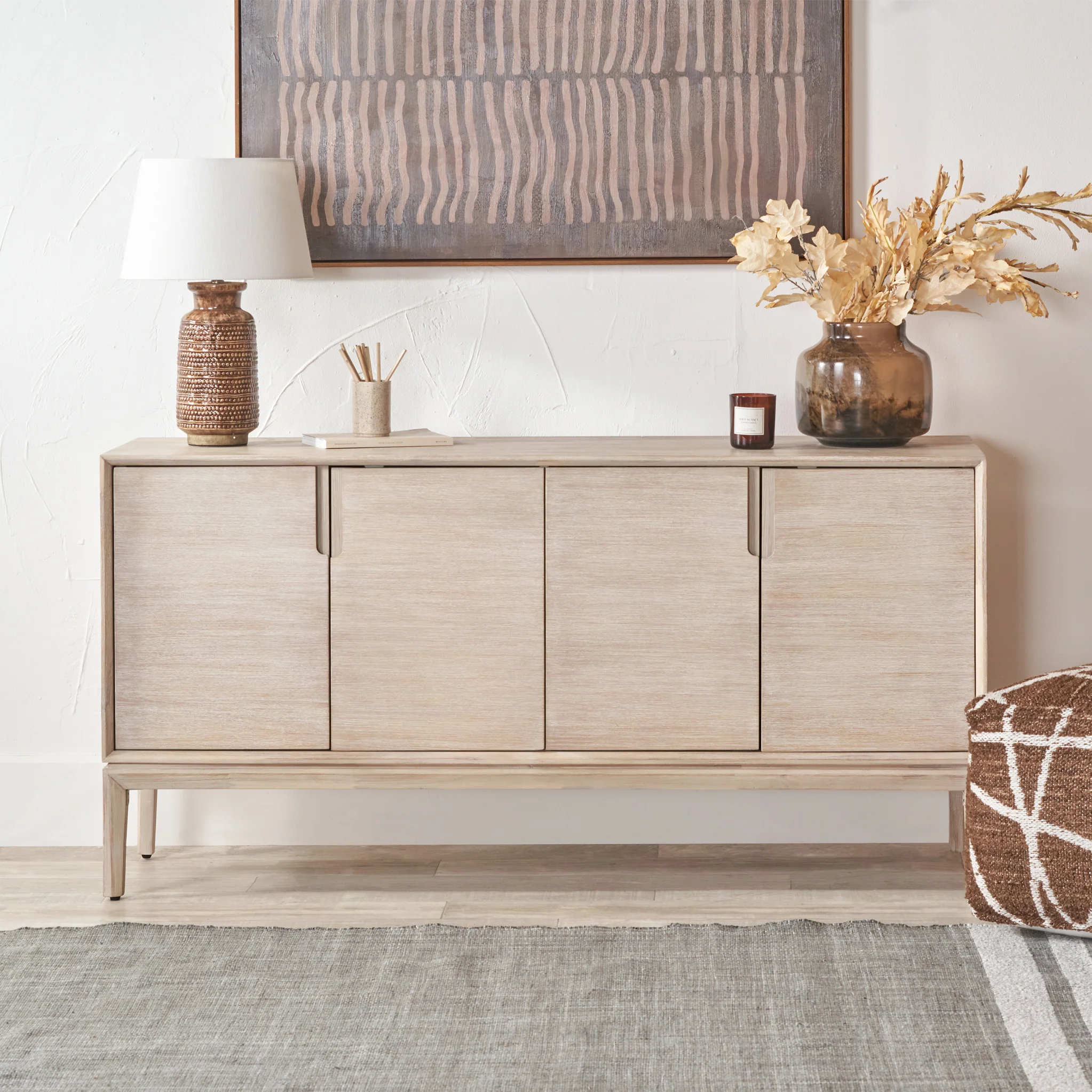 Gio White Sand Acacia Extra Large Sideboard - Image 2