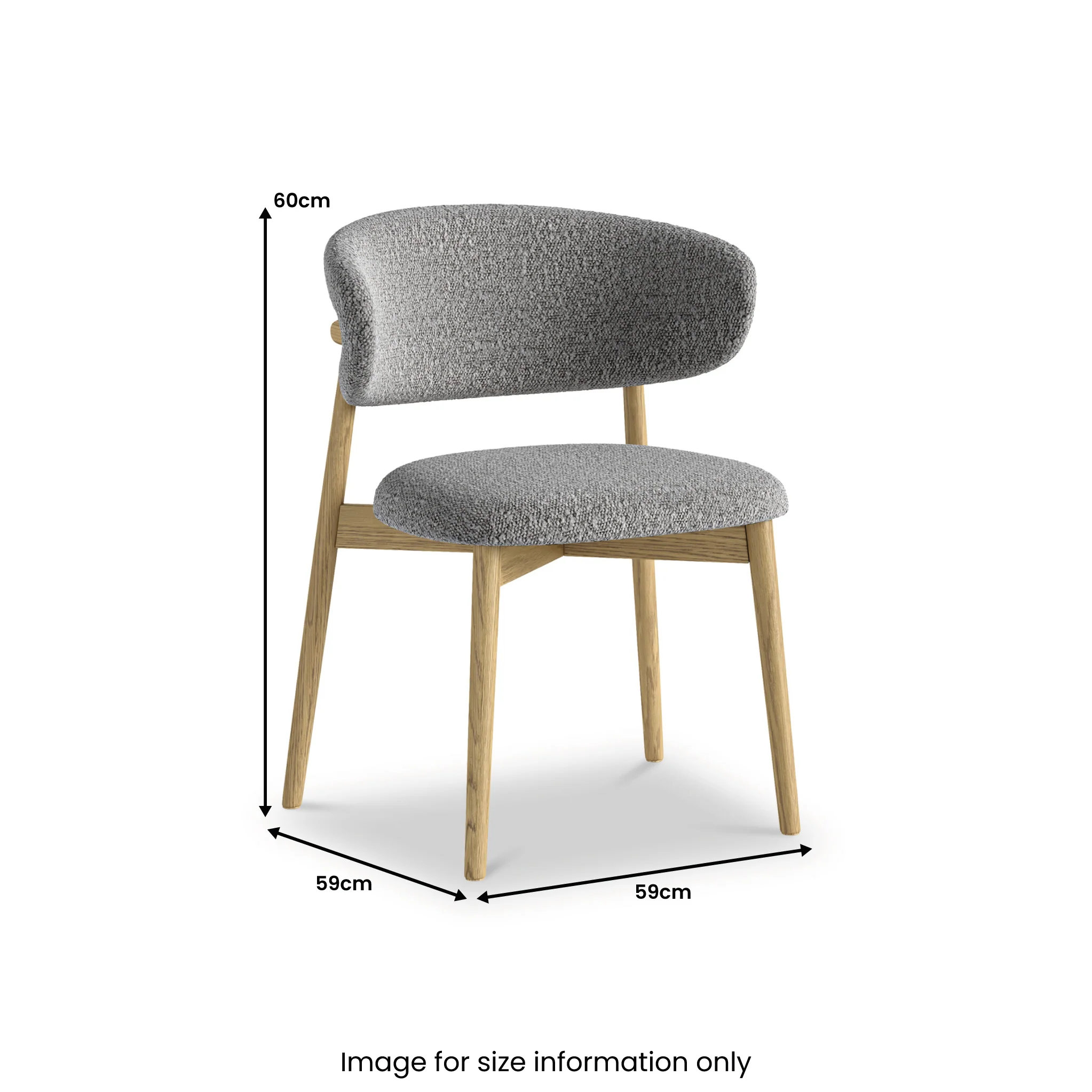 Girona Boucle Dining Chair - Image 4