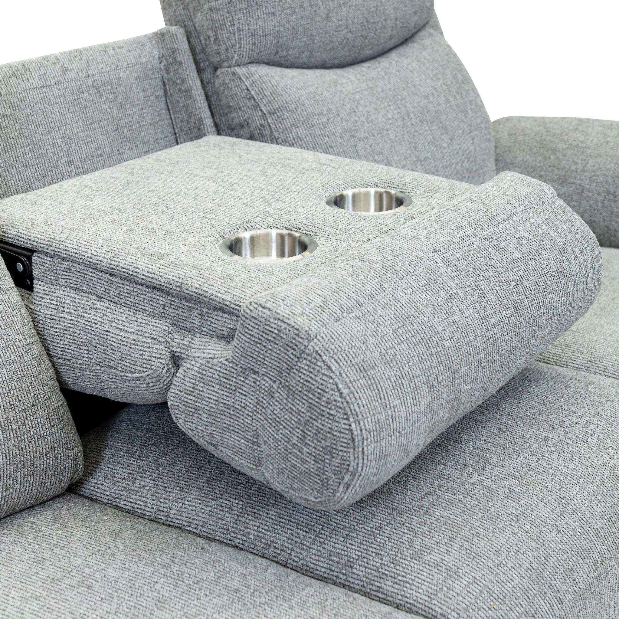 Hadlow Power Recliner 3 Seater Sofa with Console - Image 5