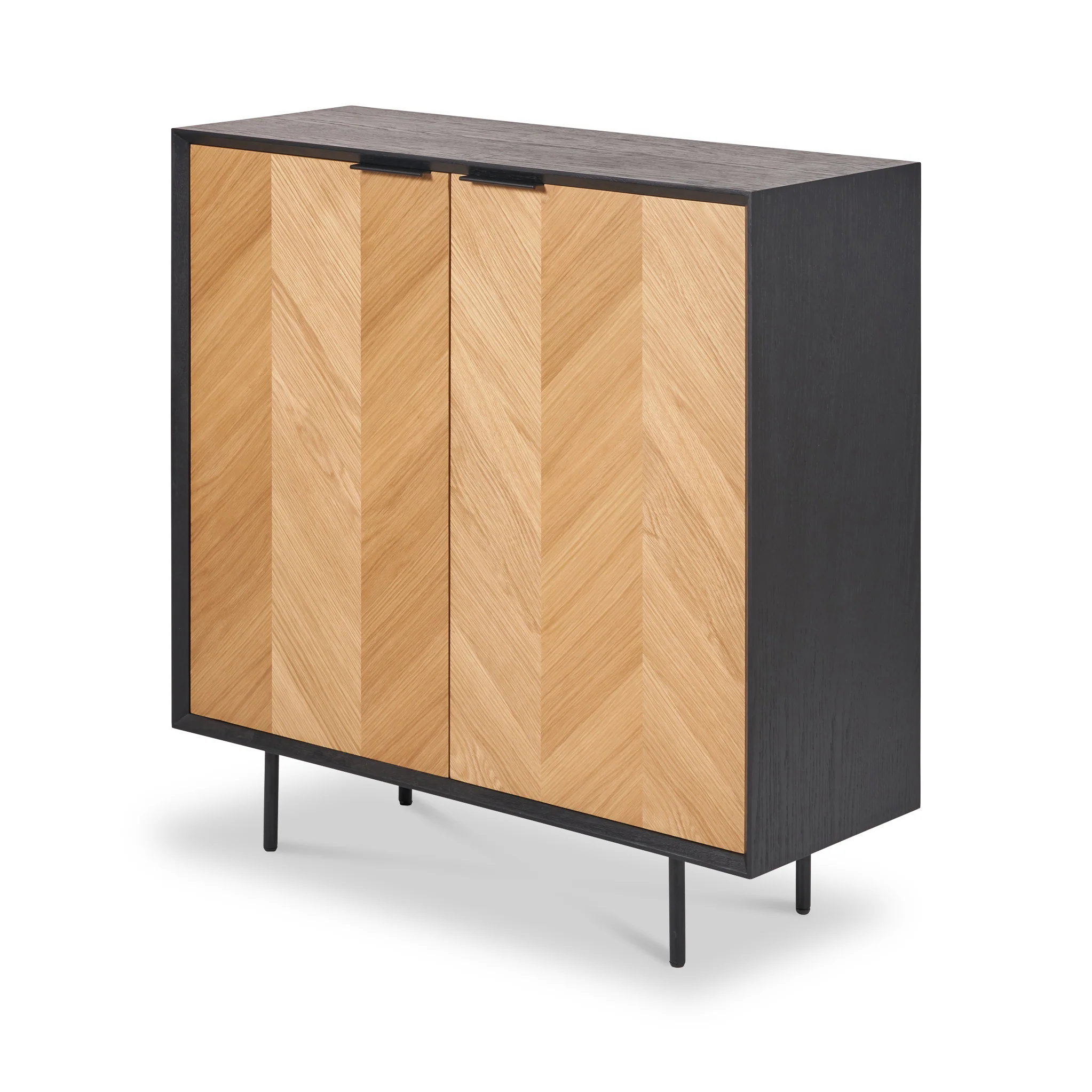 Hailee Oak and Pine 2 Door Cabinet - Image 9