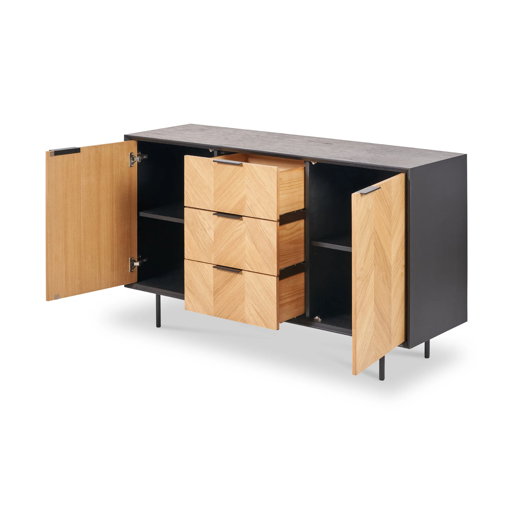 Hailee Oak and Pine Large Sideboard - Image 5