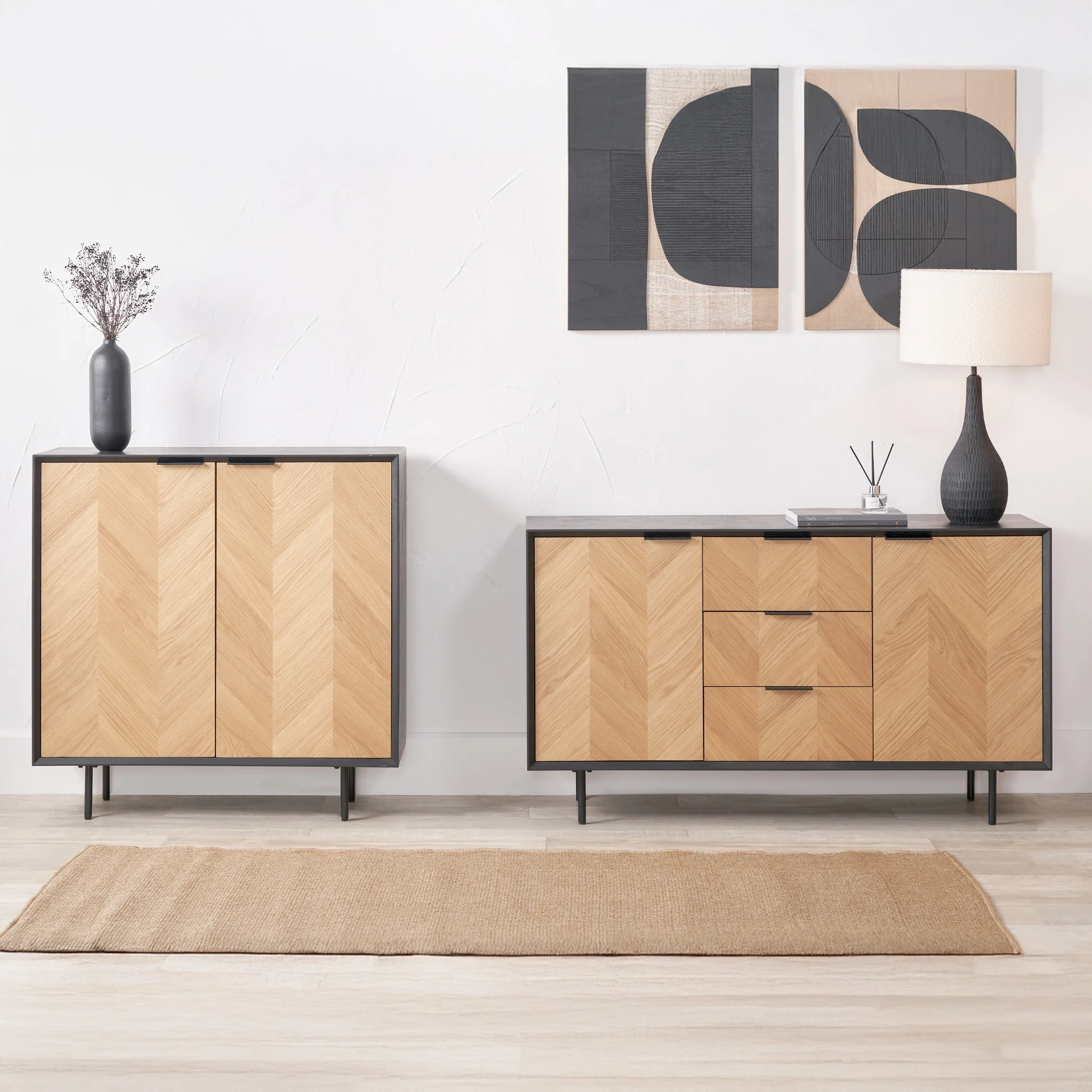 Hailee Oak and Pine Large Sideboard - Image 8