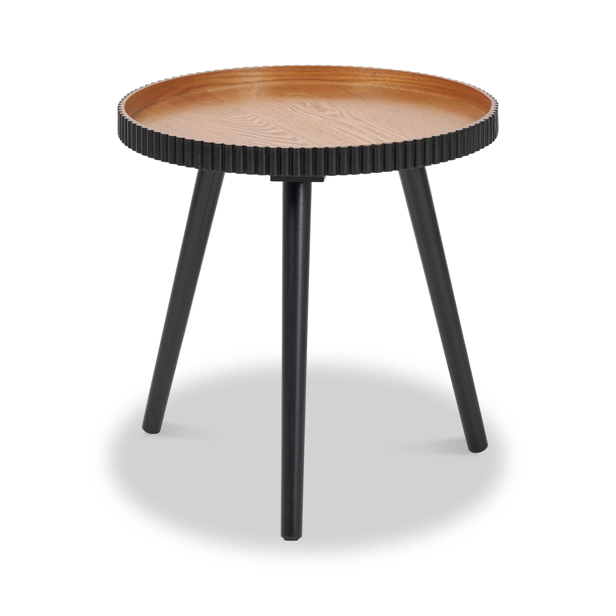 Hammond Pine Fluted Edge Side Table - Image 2