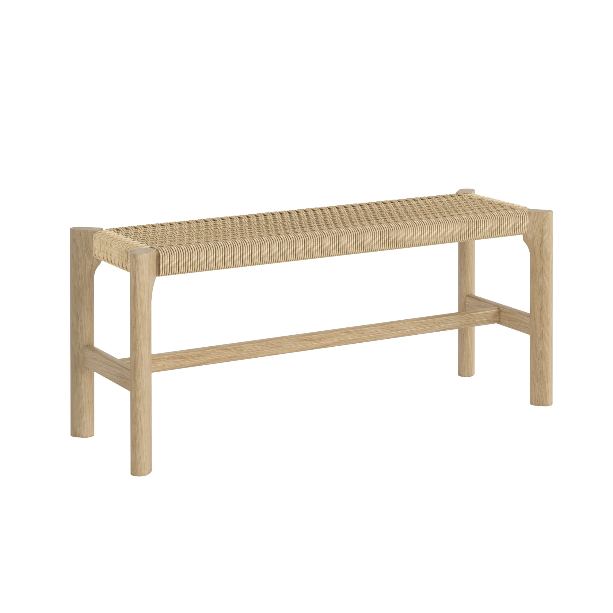 Harborough Oak 110cm Dining Bench - Image 6