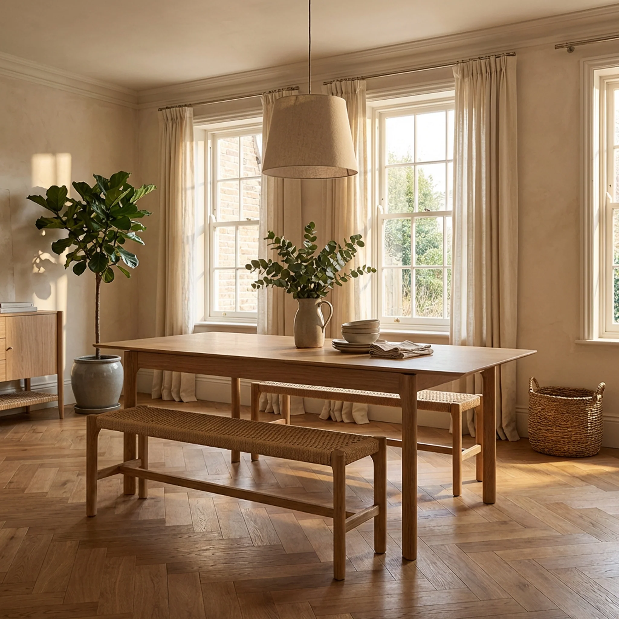 Harborough Oak 140 - 190cm Extendable Dining Table - Image 2