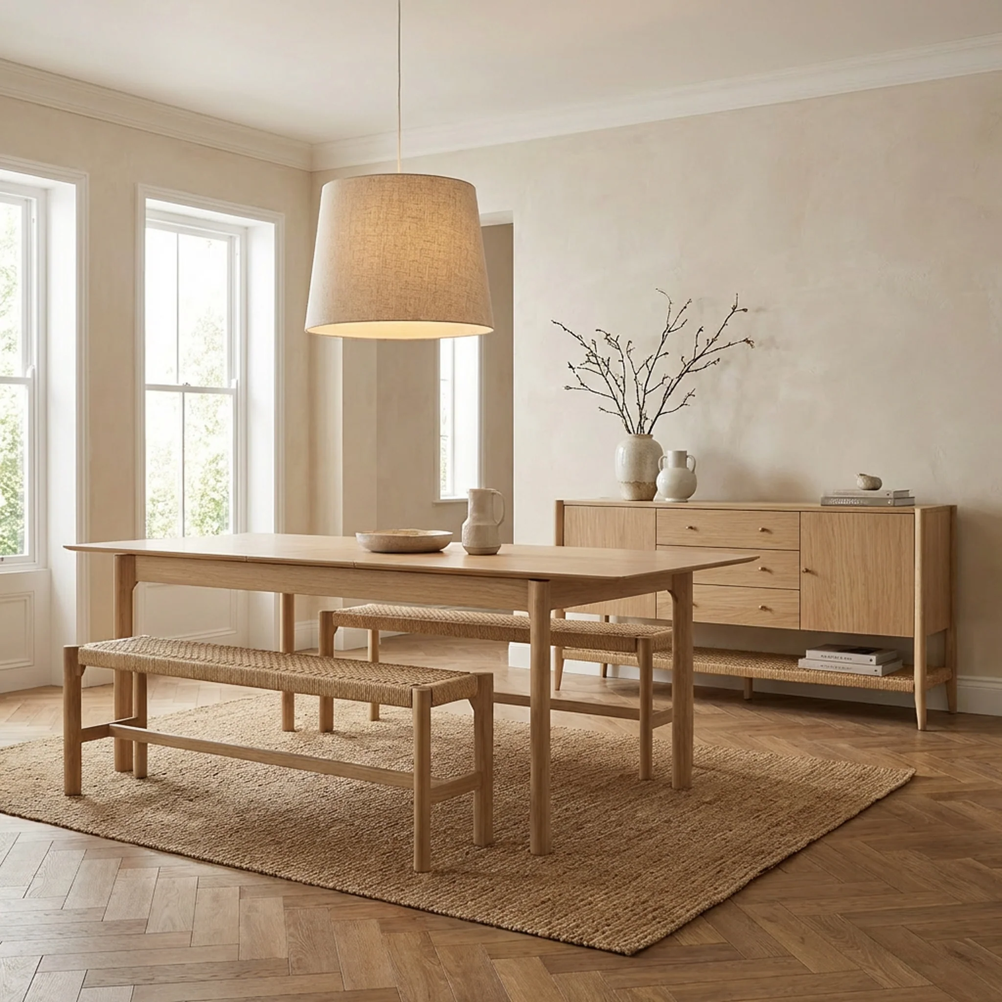 Harborough Oak 180 - 230cm Extendable Dining Table - Image 2