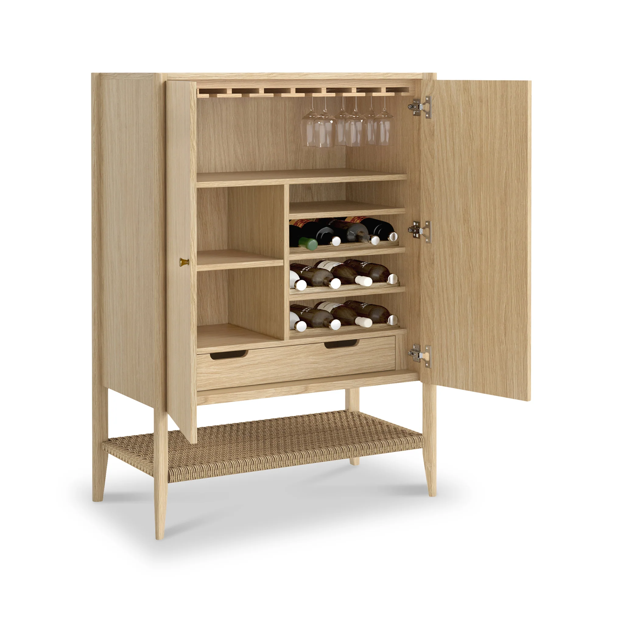 Harborough Oak Drinks Cabinet - Image 3