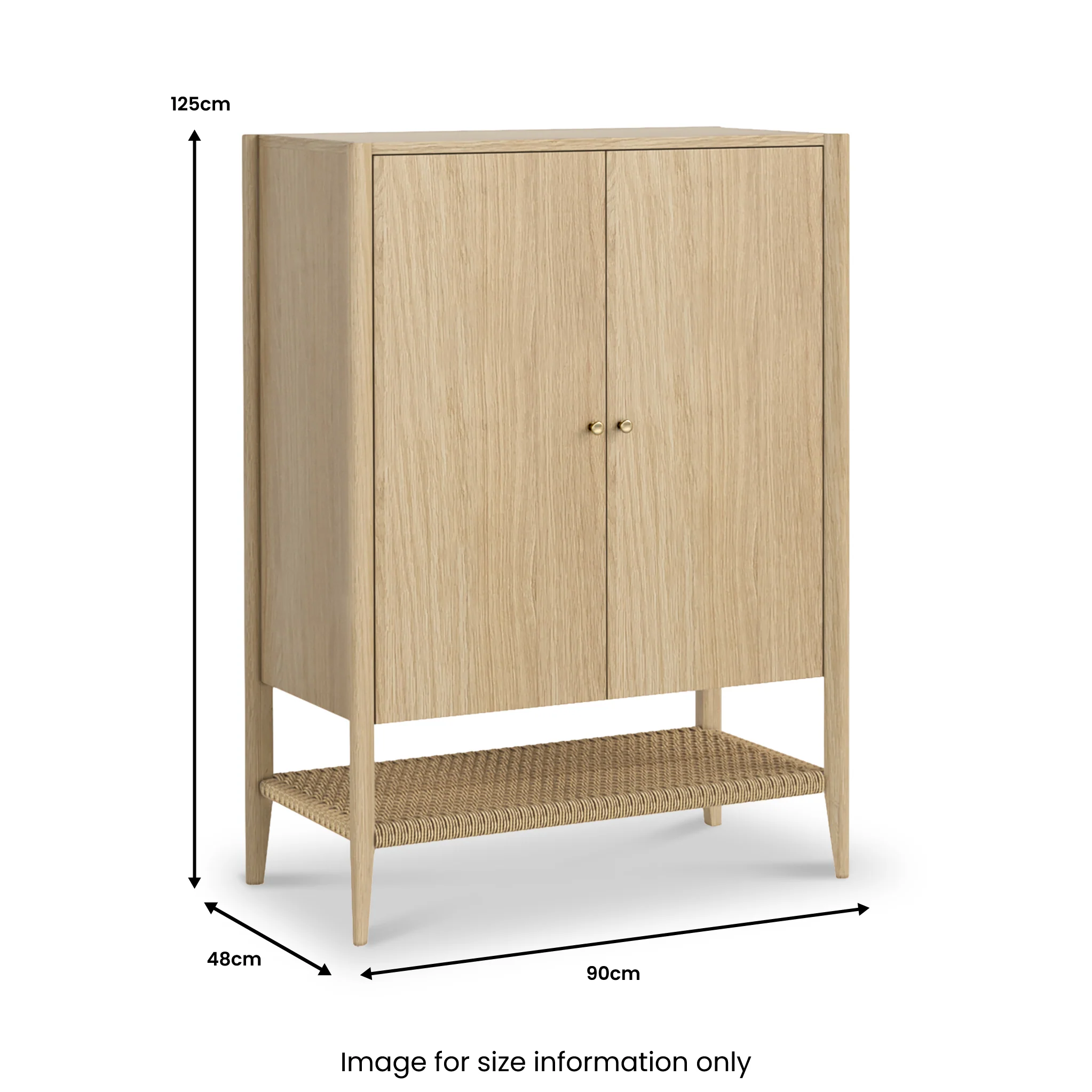 Harborough Oak Drinks Cabinet - Image 6