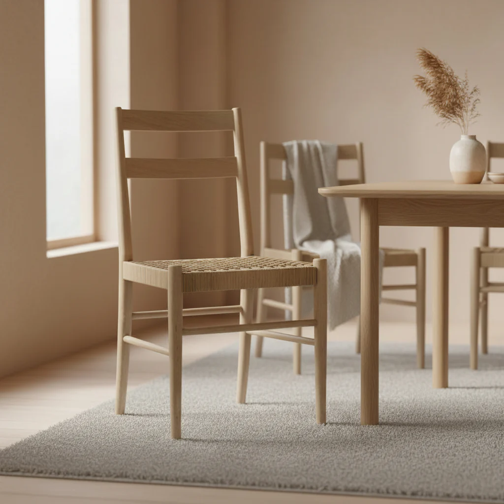 Harborough Oak Woven Dining Chair - Image 2