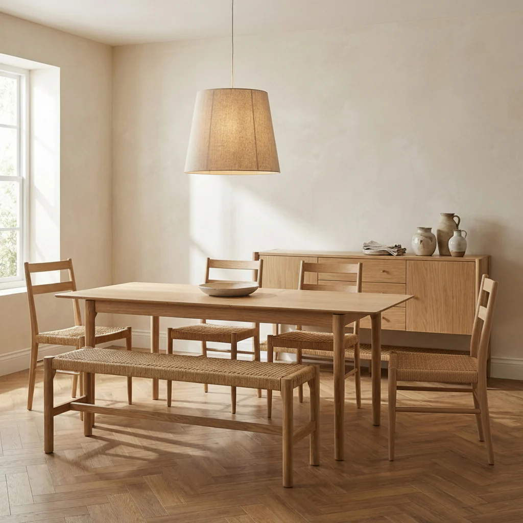 Harborough Oak 180 - 230cm Extendable Dining Table - Image 3