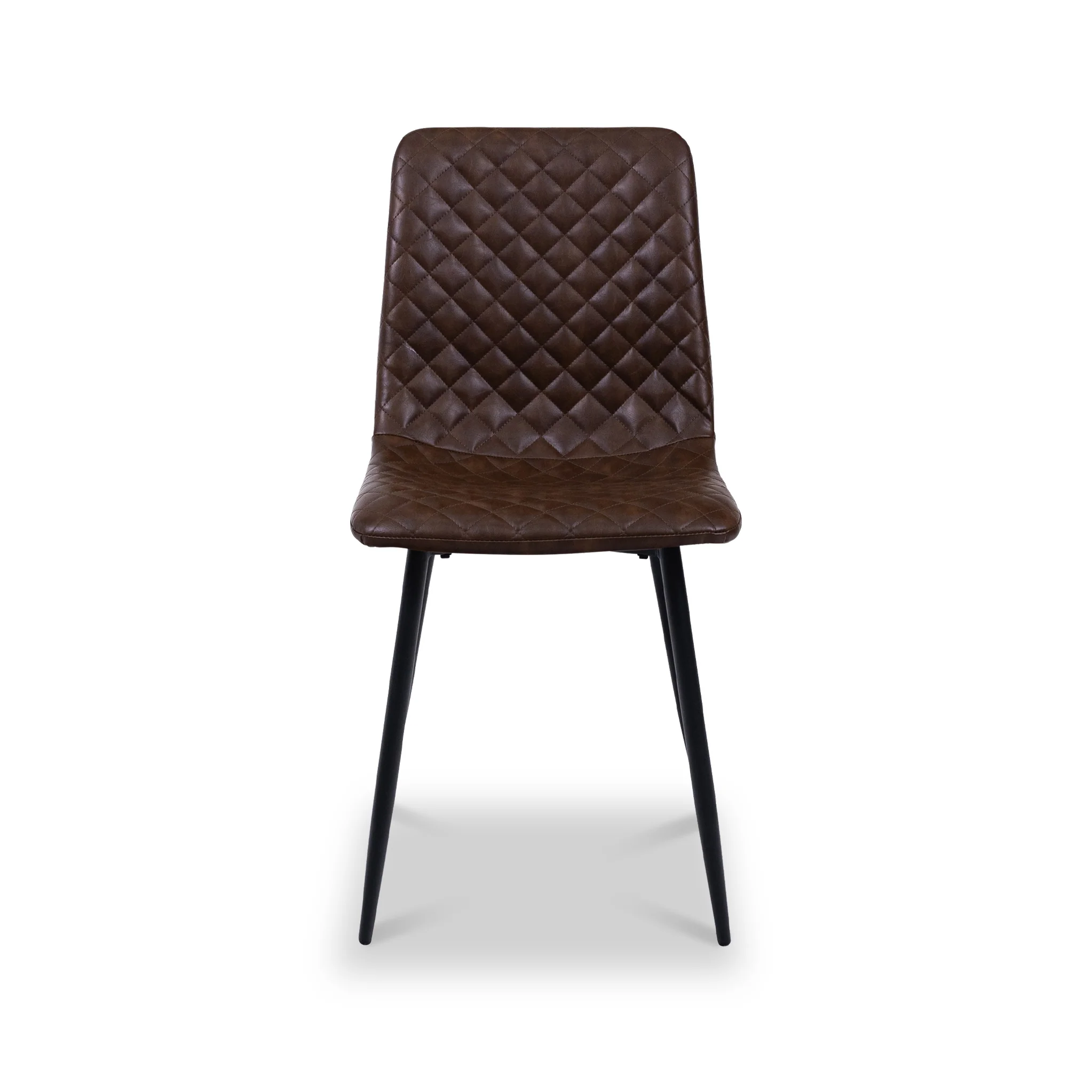 Harding 110cm Round Dining Table with 4 Faux Leather Dining Chairs - Image 3