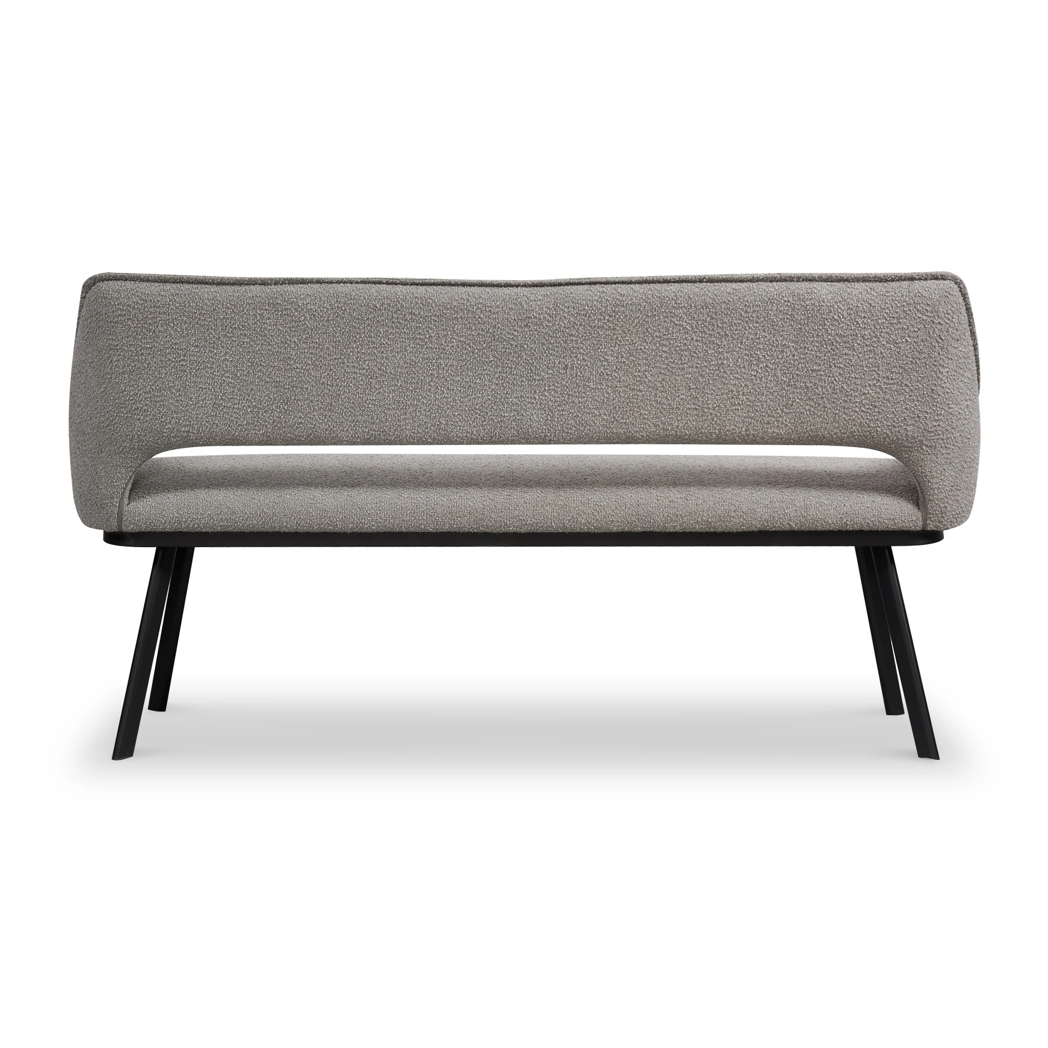 Harley Light Grey Boucle Dining Bench - Image 3