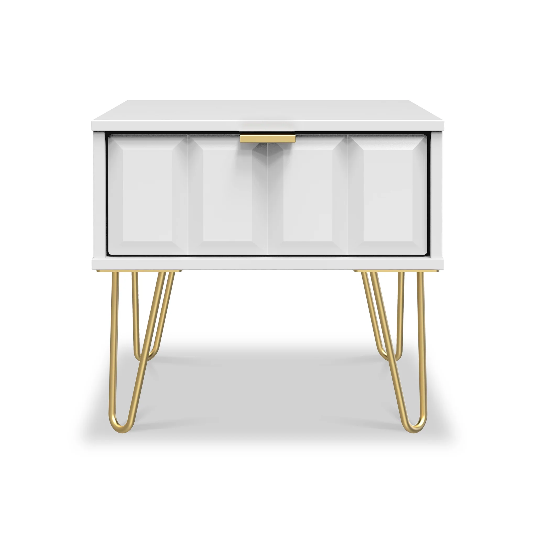Harlow 1 Drawer Bedside with Gold Hairpin Legs - Image 11