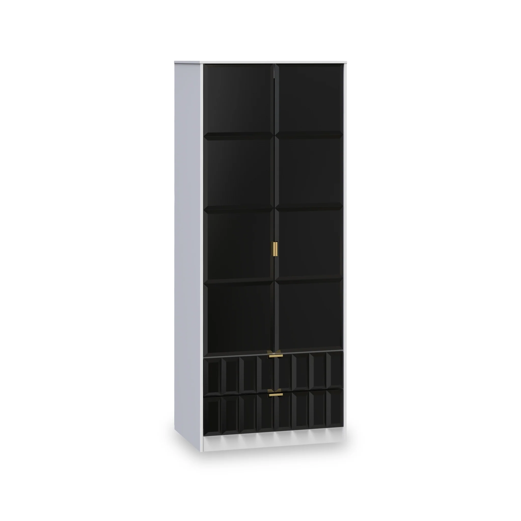 Harlow 2 Door 2 Drawer Panelled Wardrobe - Image 4