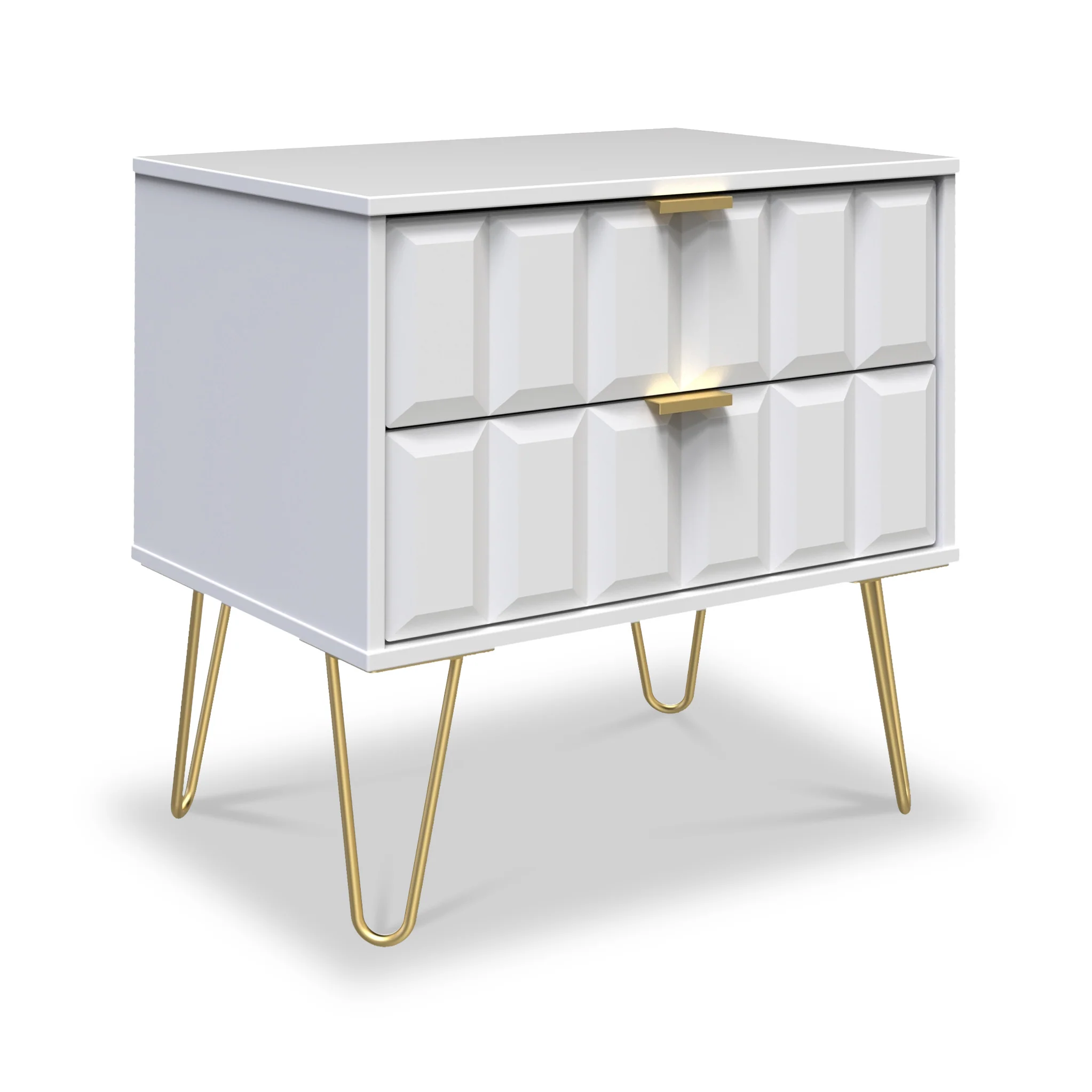 Harlow 2 Drawer Utility Chest with Gold Hairpin Legs - Image 10