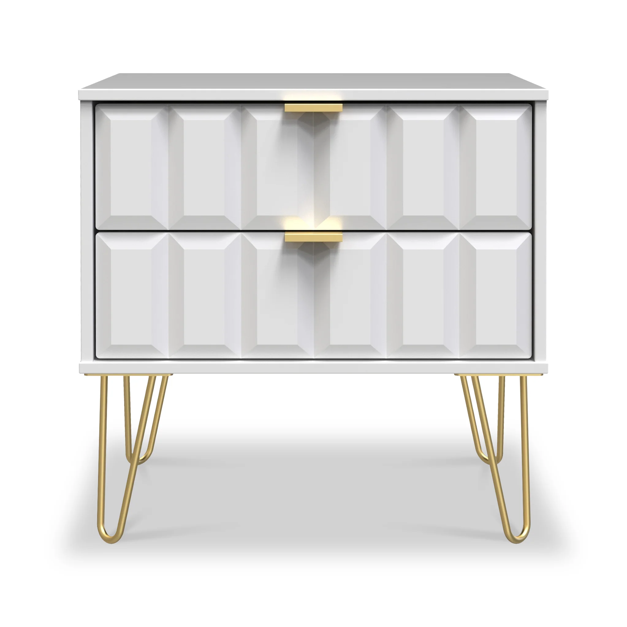 Harlow 2 Drawer Utility Chest with Gold Hairpin Legs - Image 11