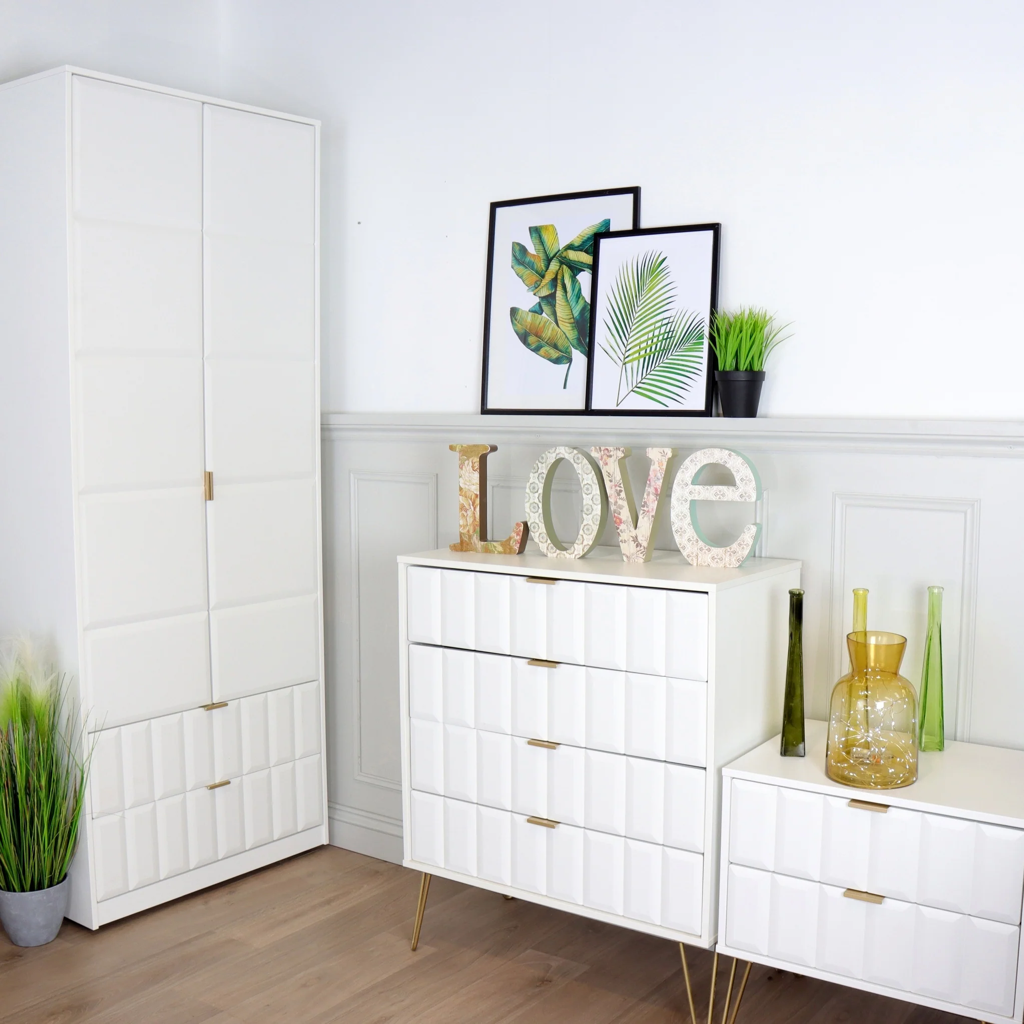 Harlow 2 Drawer Utility Chest with Gold Hairpin Legs - Image 13