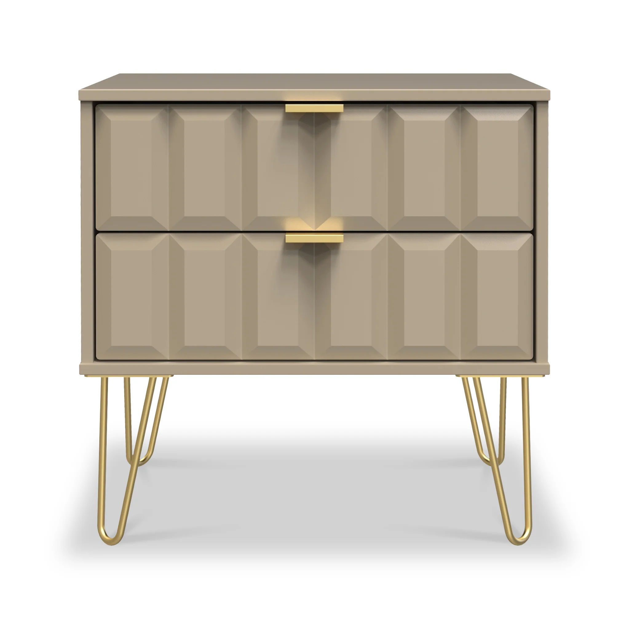 Harlow 2 Drawer Utility Chest with Gold Hairpin Legs - Image 9