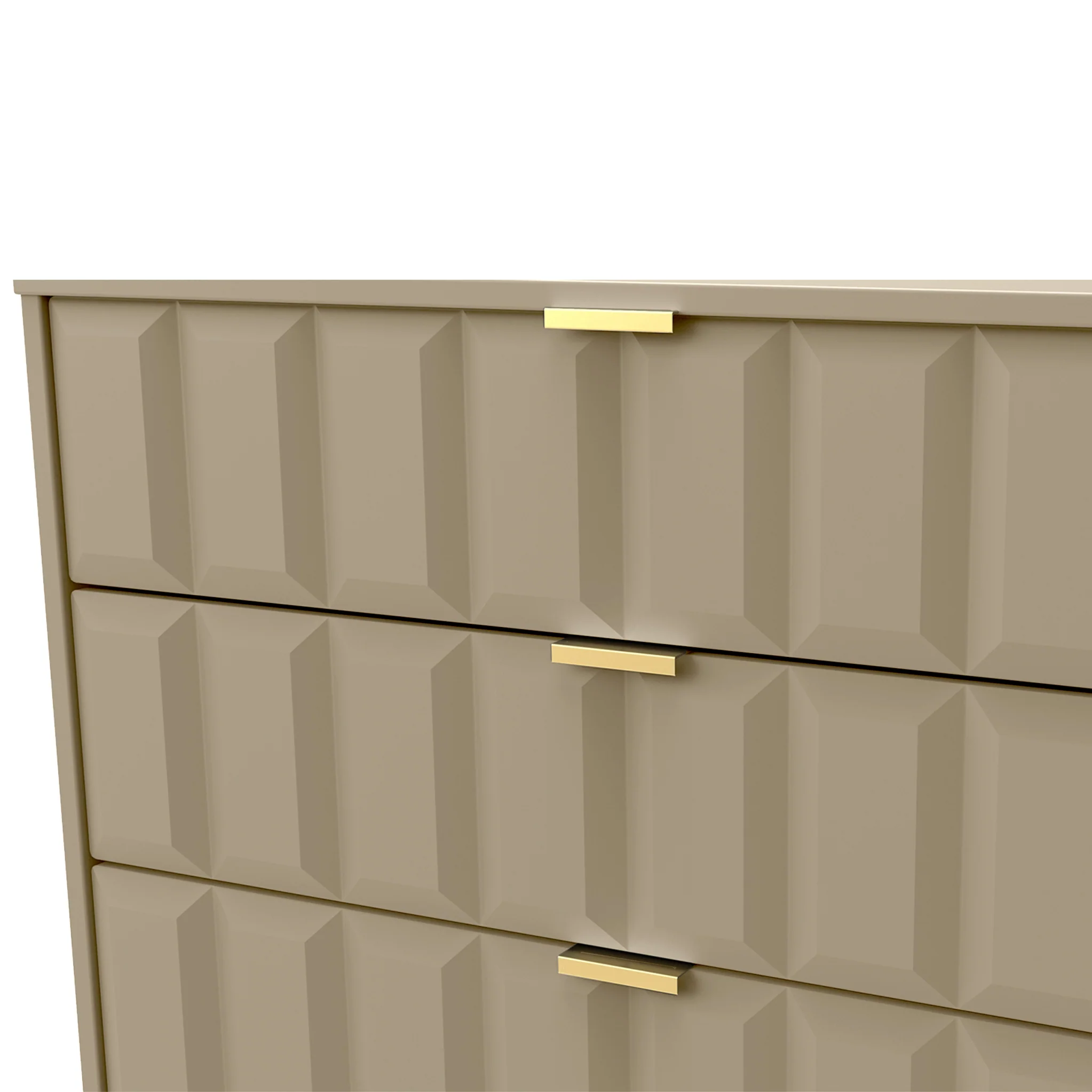 Harlow 3 Drawer Chest with Gold Hairpin Legs - Image 9