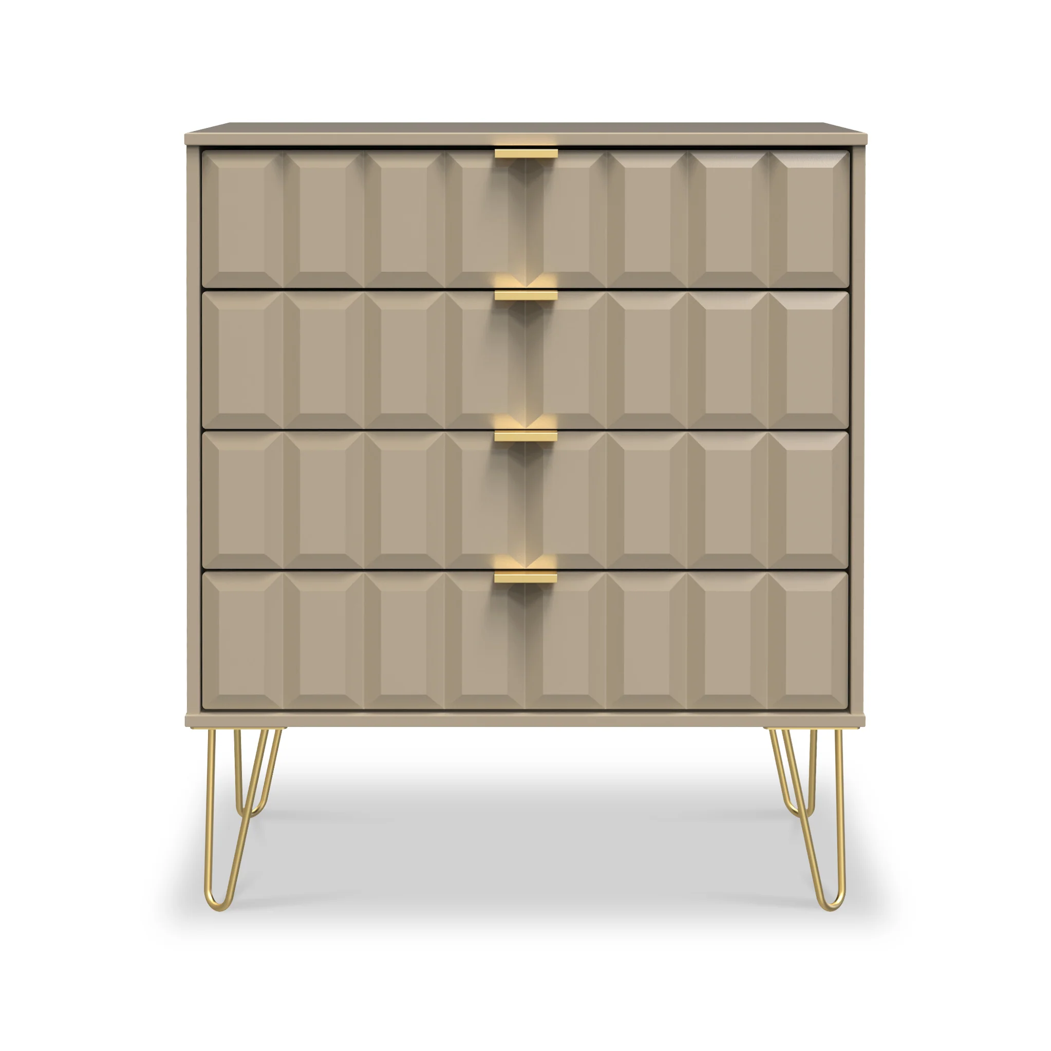 Harlow 4 Drawer Chest with Gold Hairpin Legs - Image 12