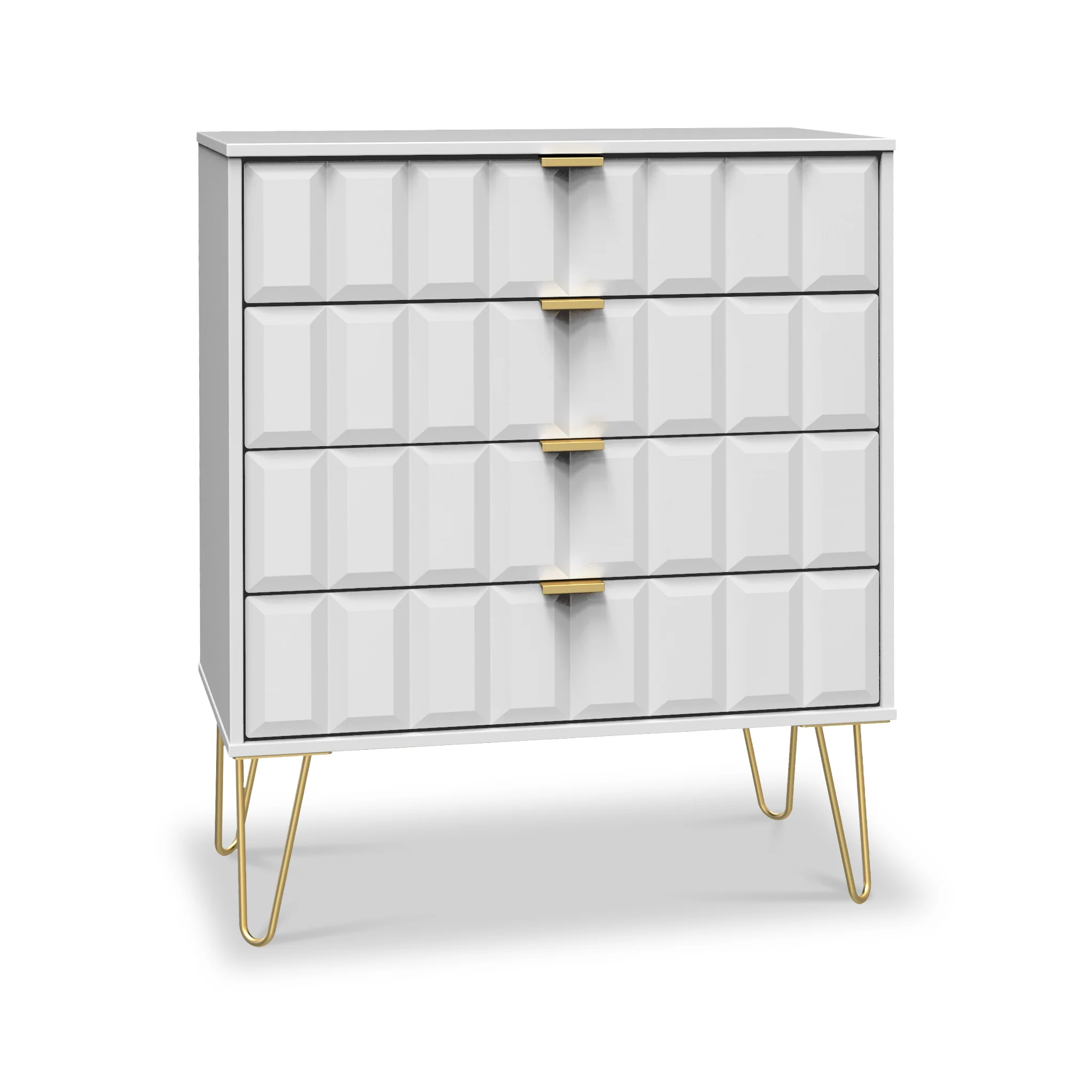 Harlow 4 Drawer Chest with Gold Hairpin Legs - Image 13