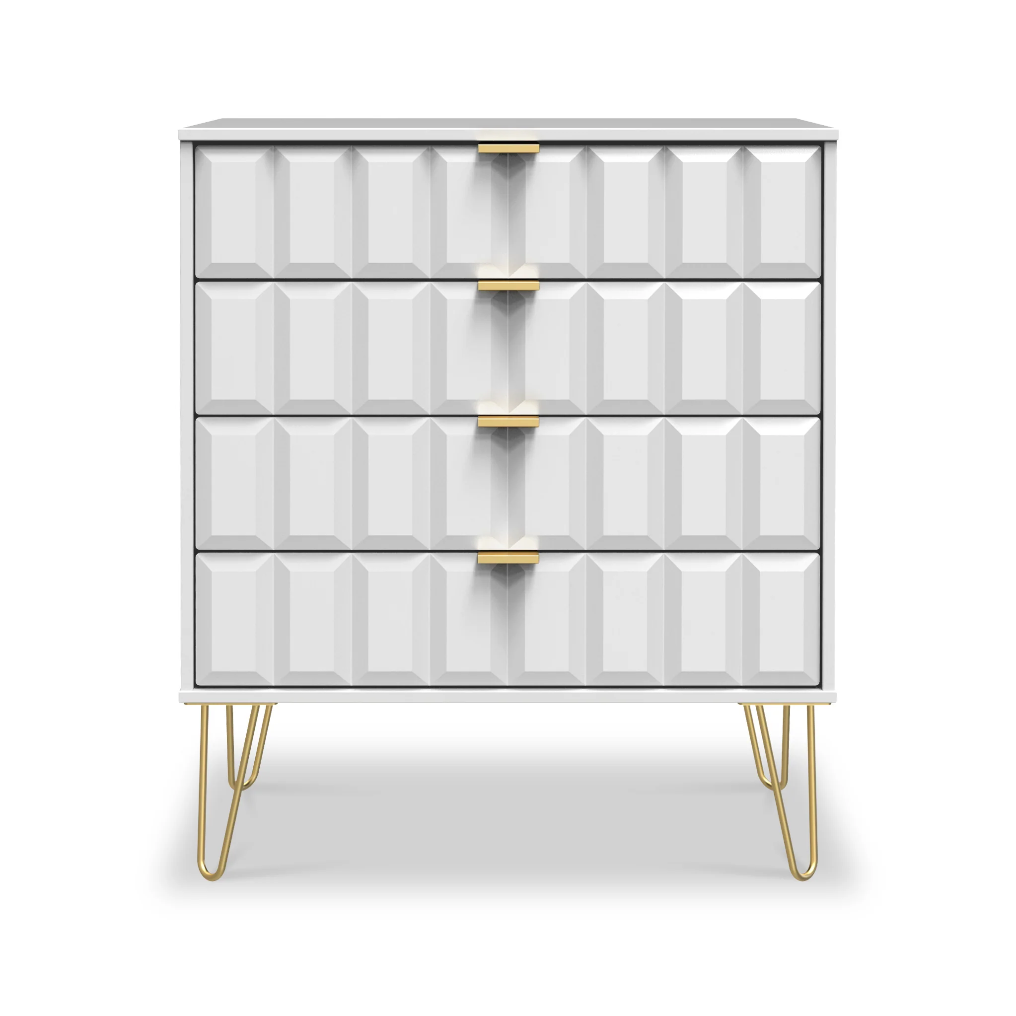 Harlow 4 Drawer Chest with Gold Hairpin Legs - Image 16