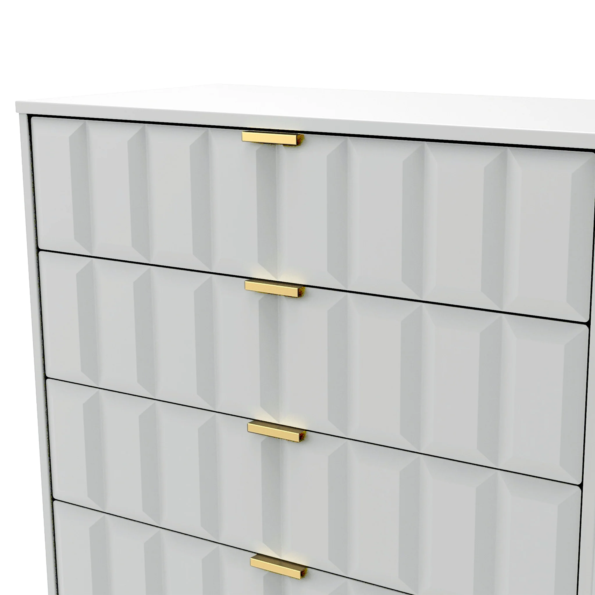 Harlow 5 Drawer Chest with Gold Hairpin Legs - Image 12