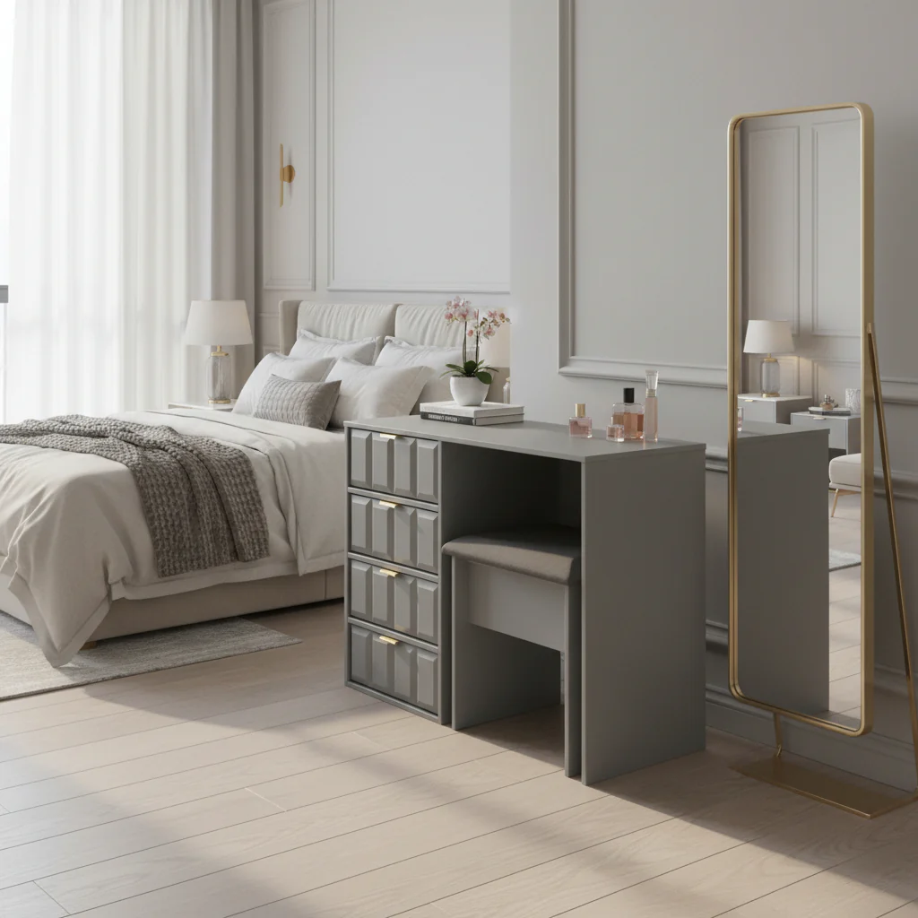 Harlow Dressing Table & Stool Set - Image 2