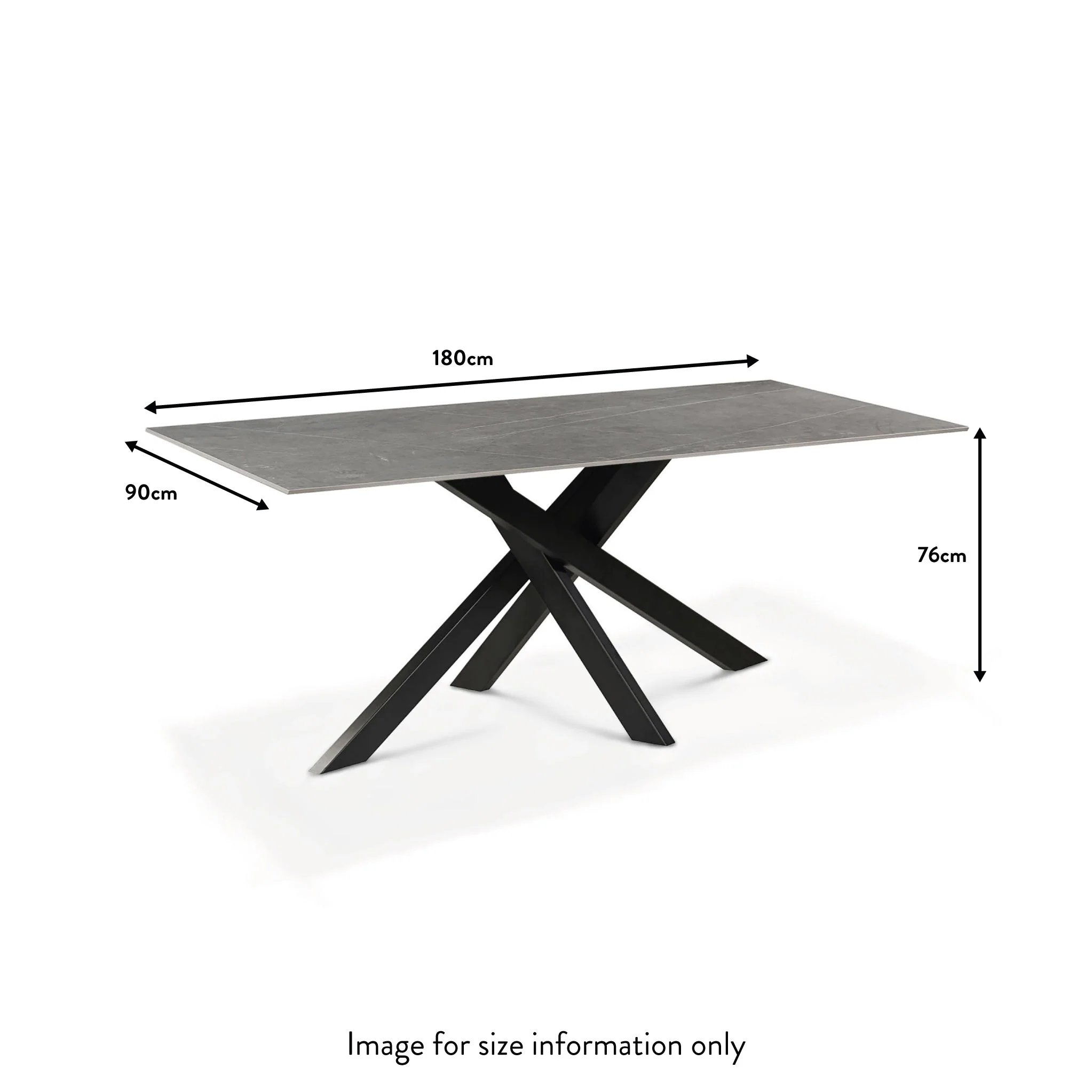 Harris 180cm Ceramic Dining Table - Image 9