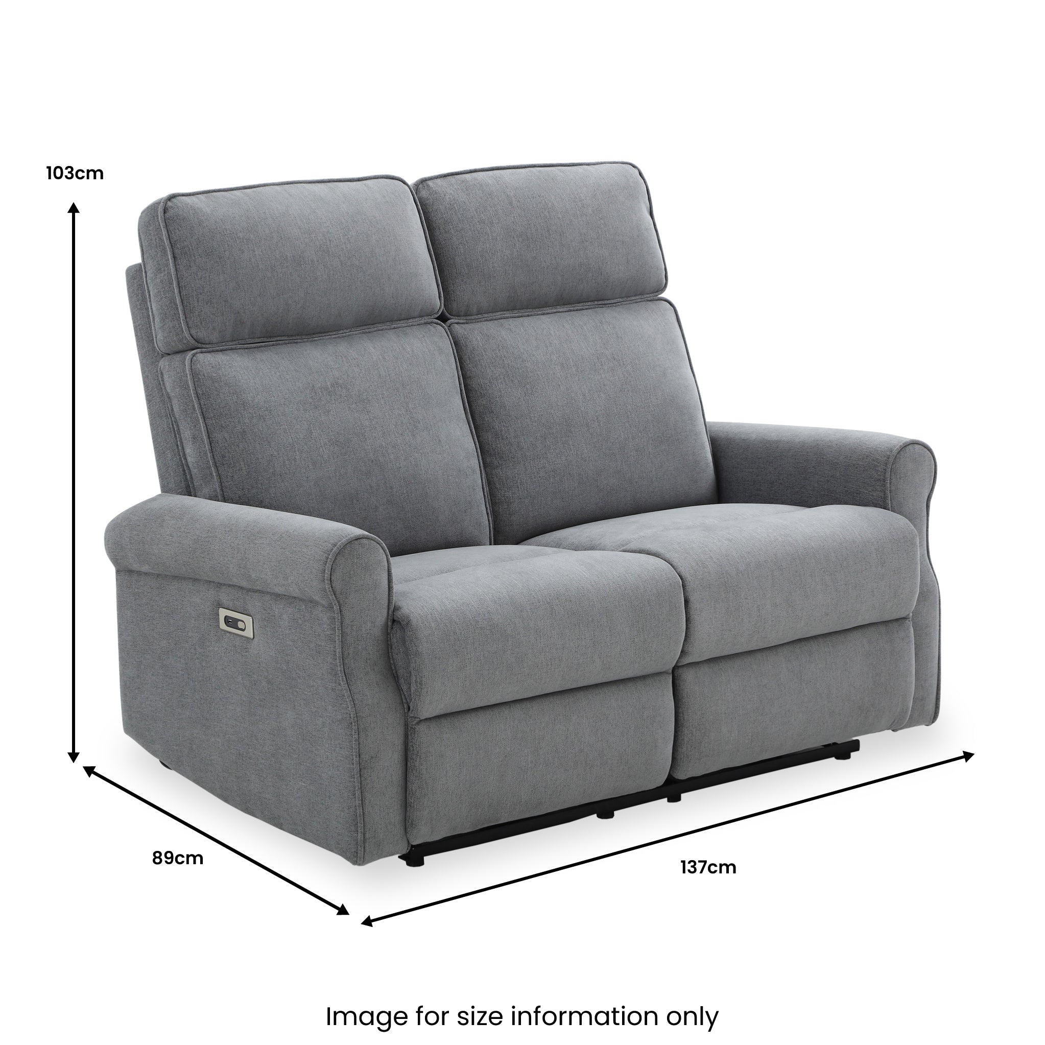 Hartley Power Recliner 2 Seater Sofa - Image 10