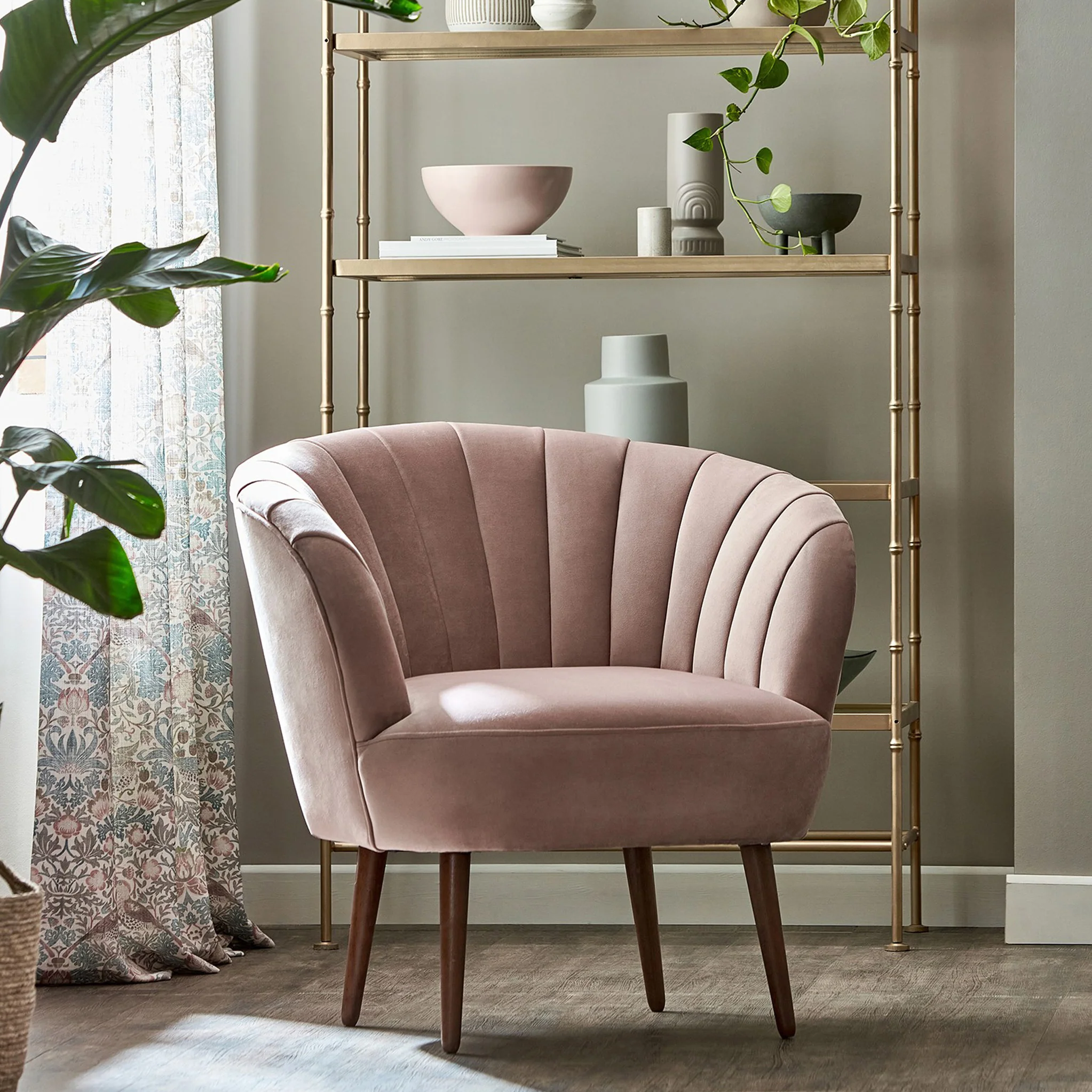 Hartwell Velvet Accent Chair - Image 2