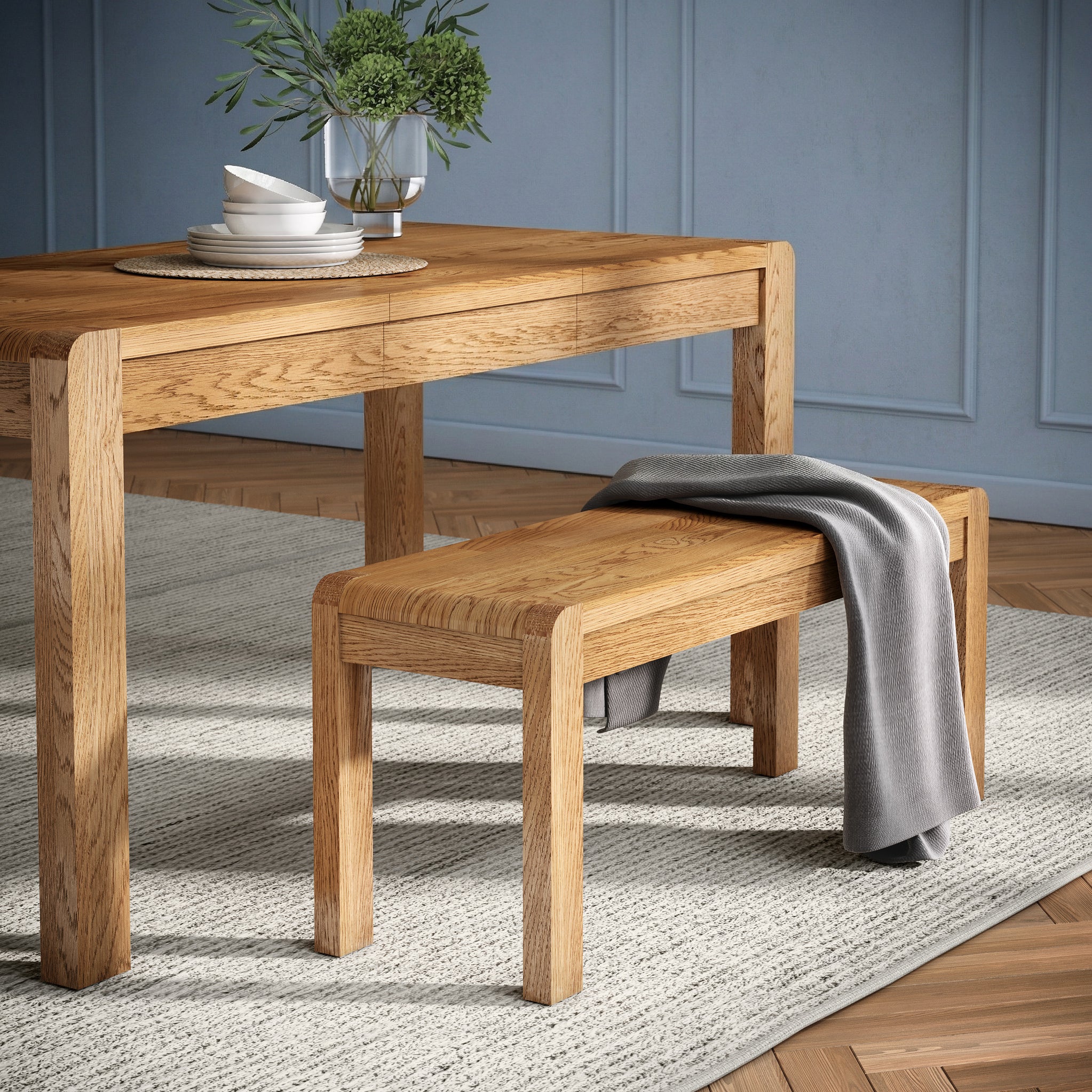 Harvey 110cm Dining Bench - Image 2