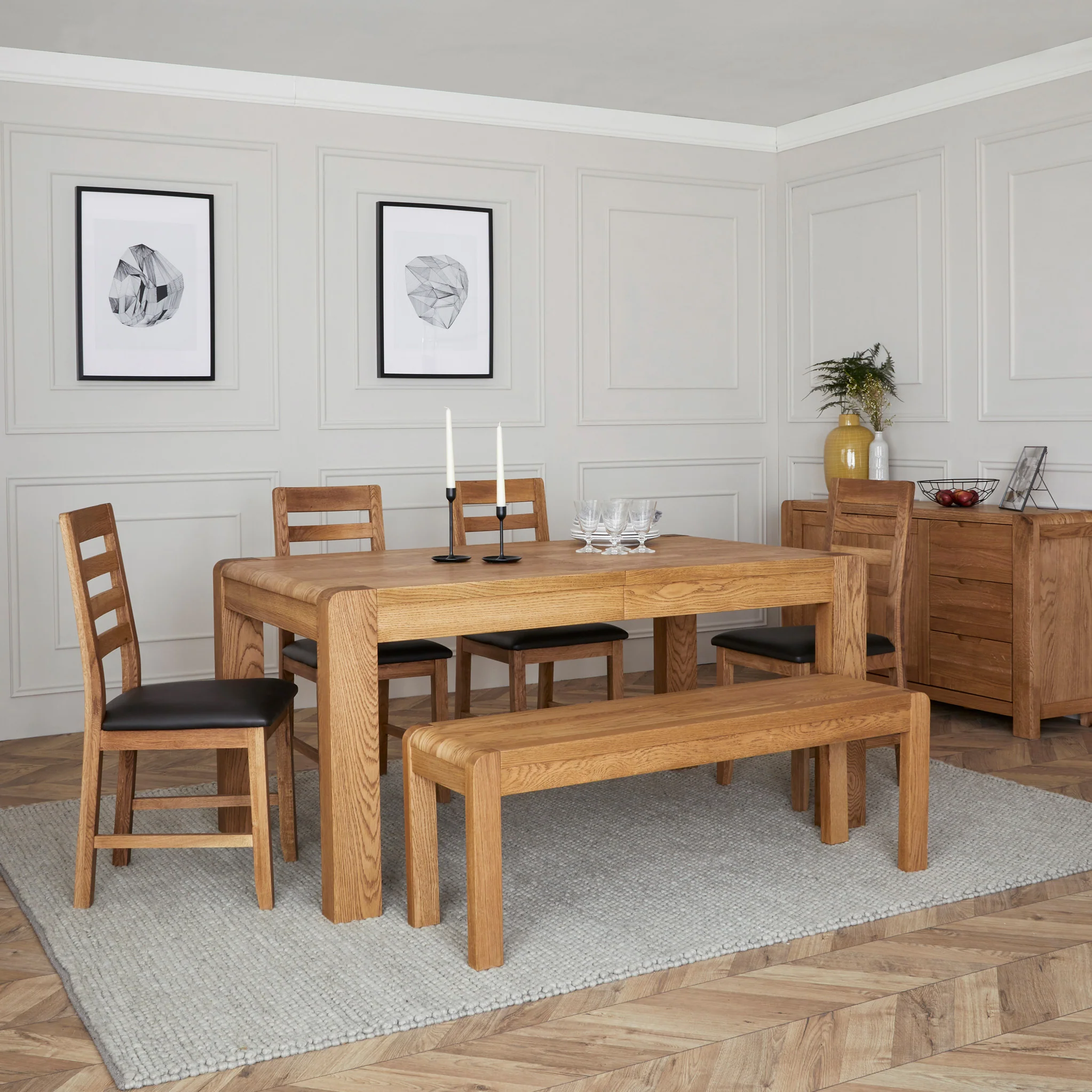 Harvey 160-210cm Extendable Dining Table - Image 19
