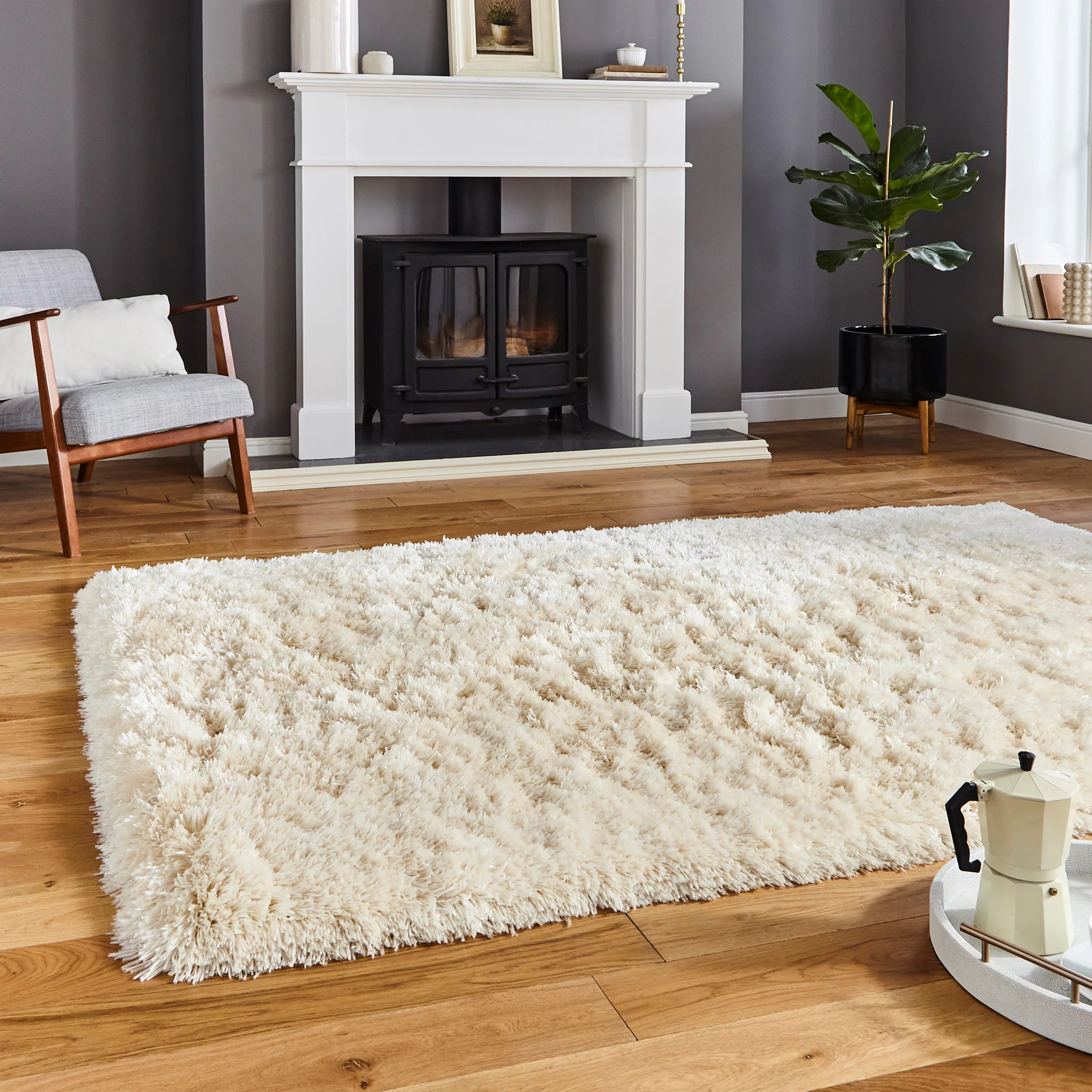 Hatton Hand Tufted Shaggy Rug - Image 19