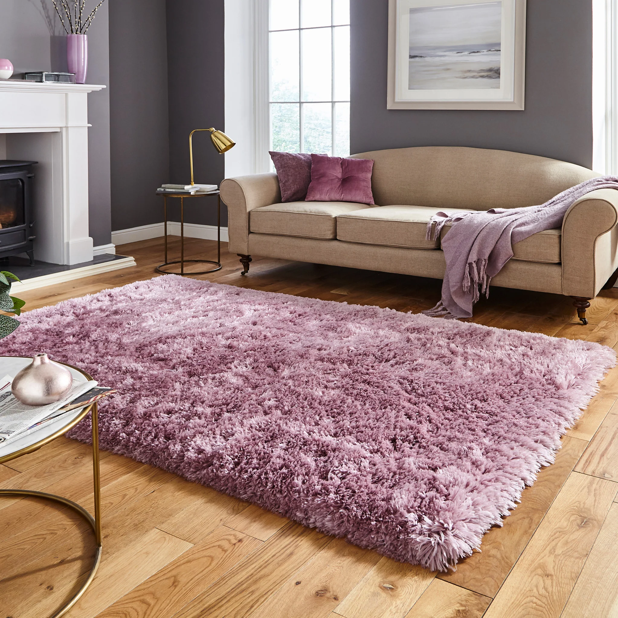 Hatton Hand Tufted Shaggy Rug - Image 3