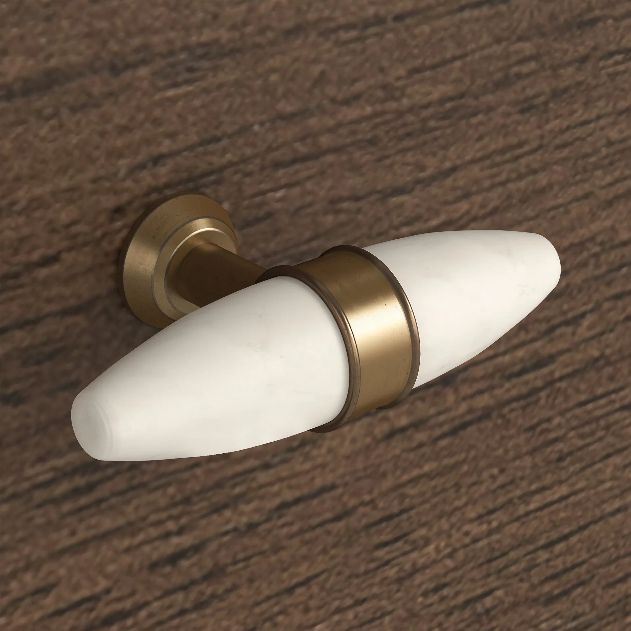 Hawthorne Dark Oak & Marble Nest of Tables - Image 3