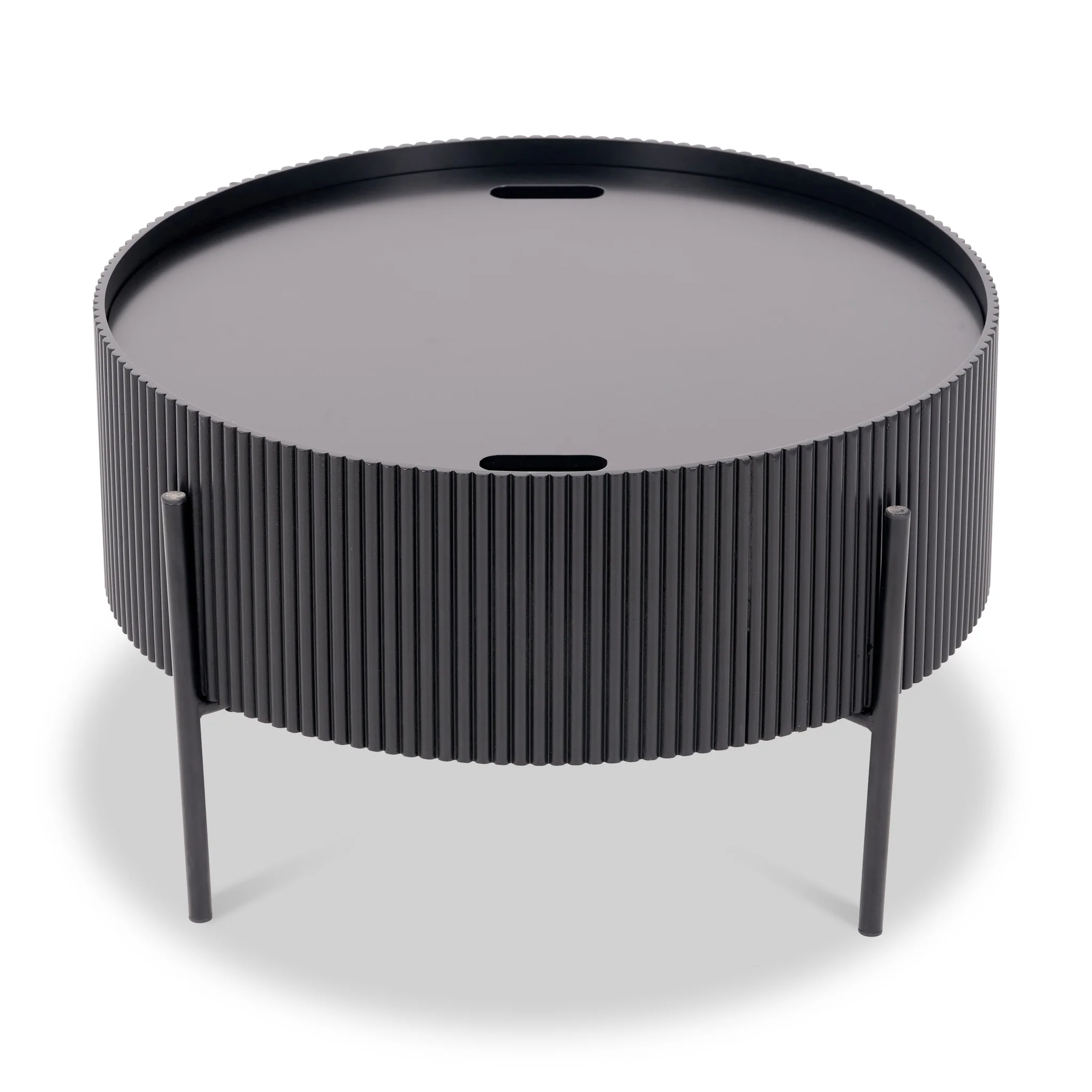 Henderson Fluted Edge Storage Coffee Table - Image 3