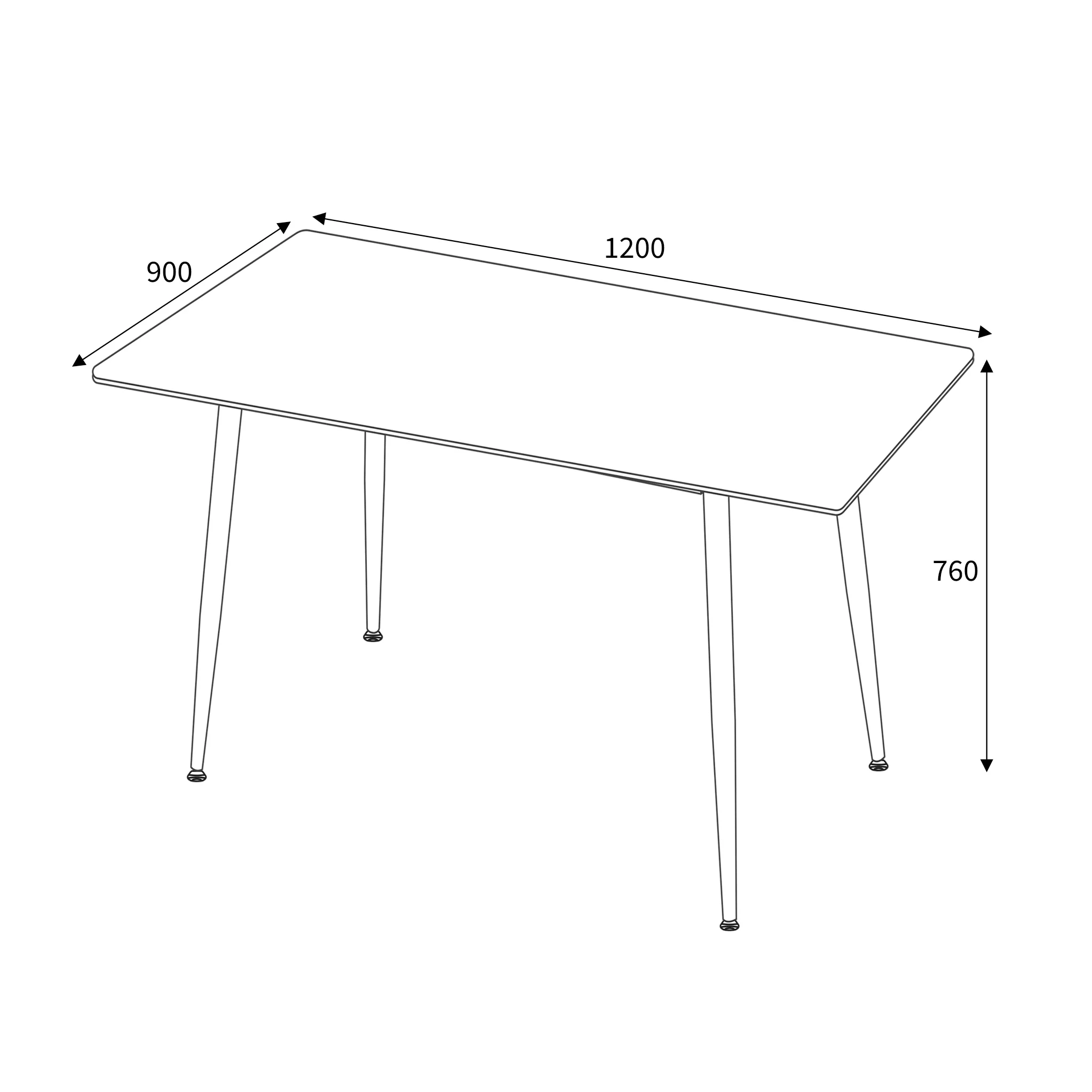 Hendra 120cm Dining Table - Image 13