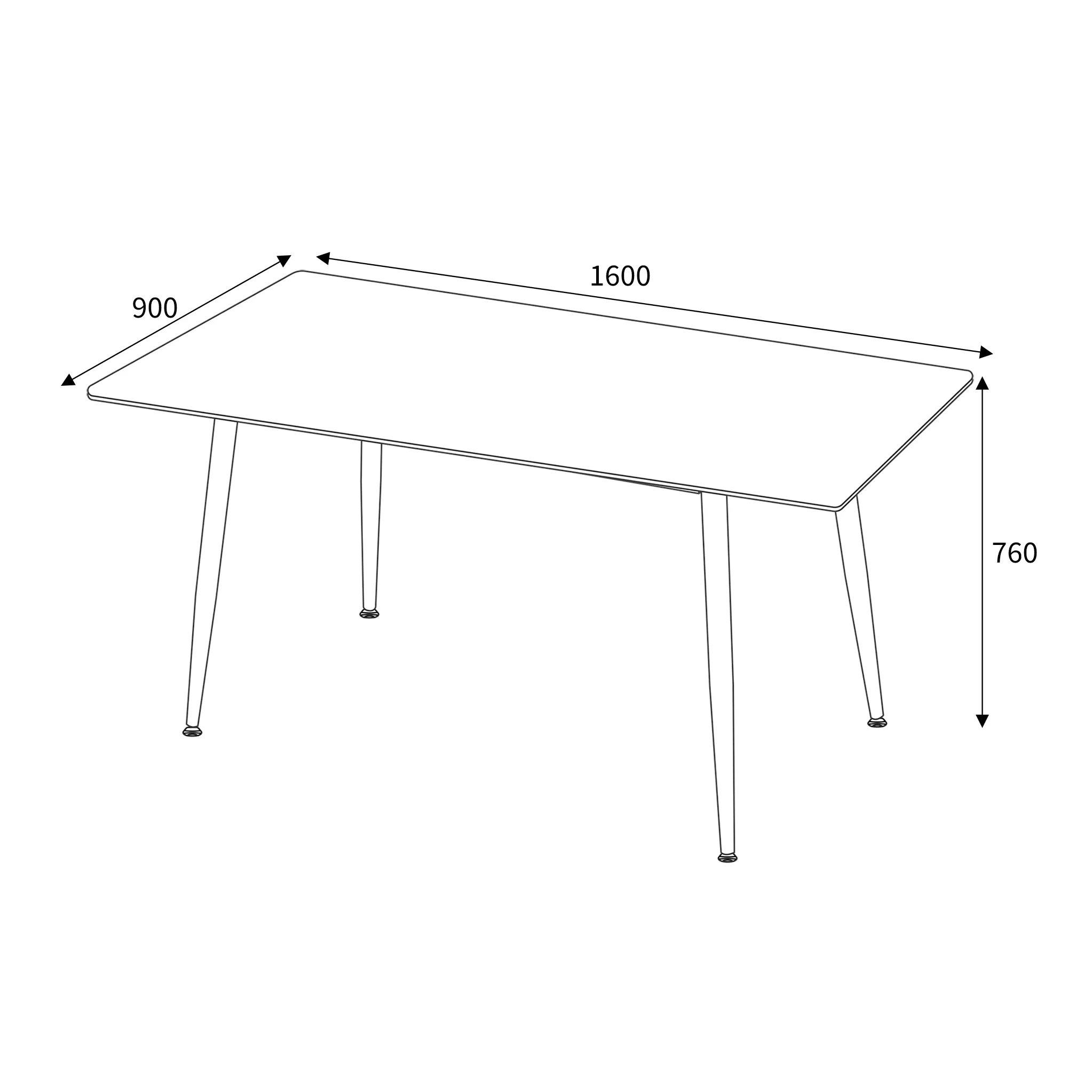 Hendra 160cm Dining Table - Image 12