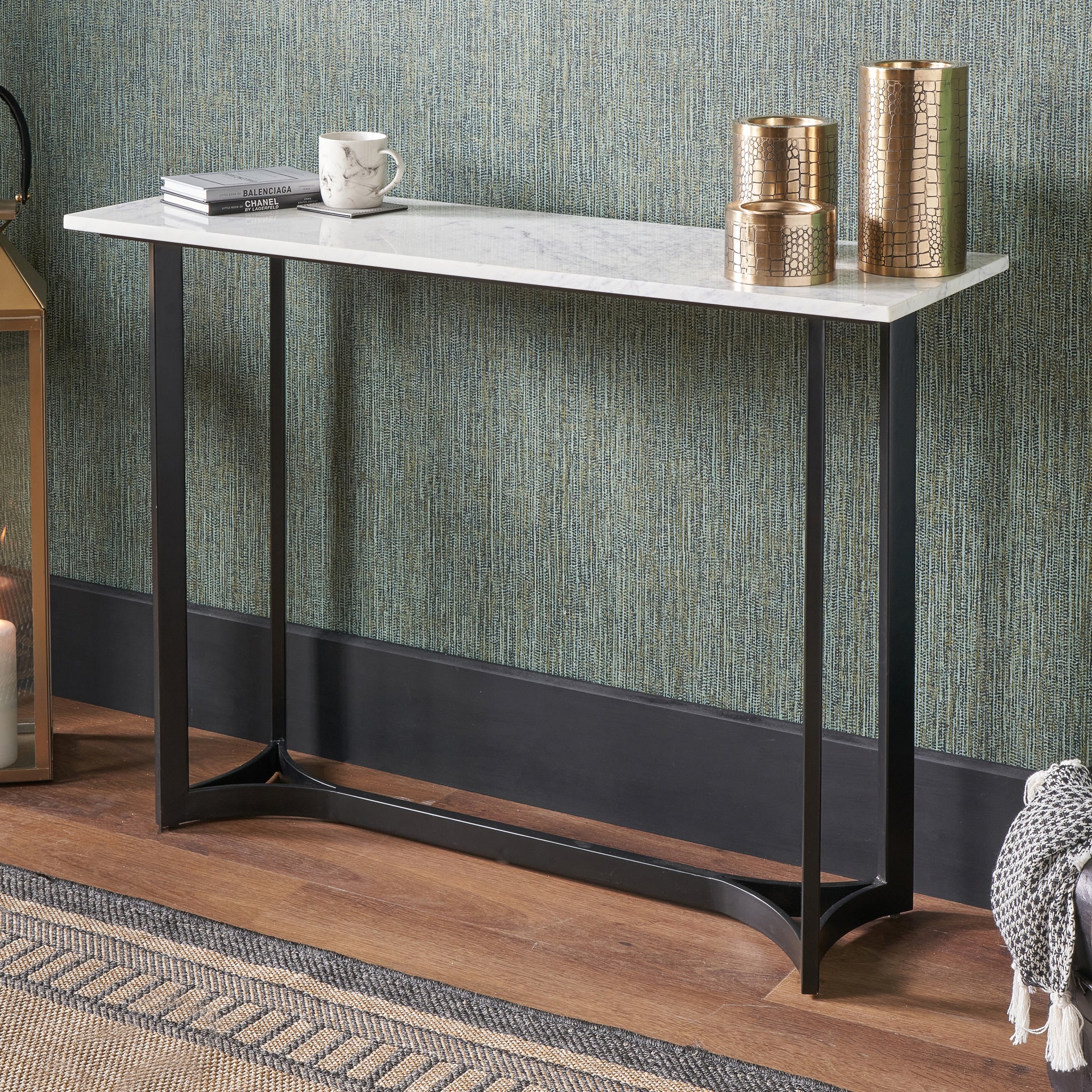 Hendrick Marble Top Console Table Table - Image 2