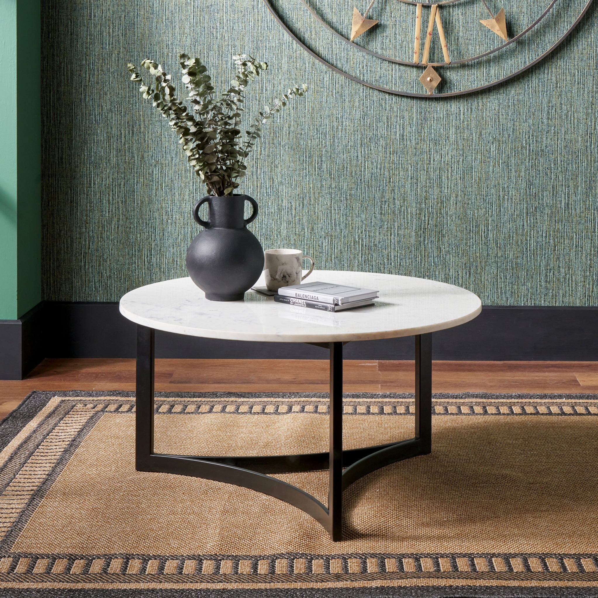 Hendrick Marble Top Round Coffee Table - Image 2