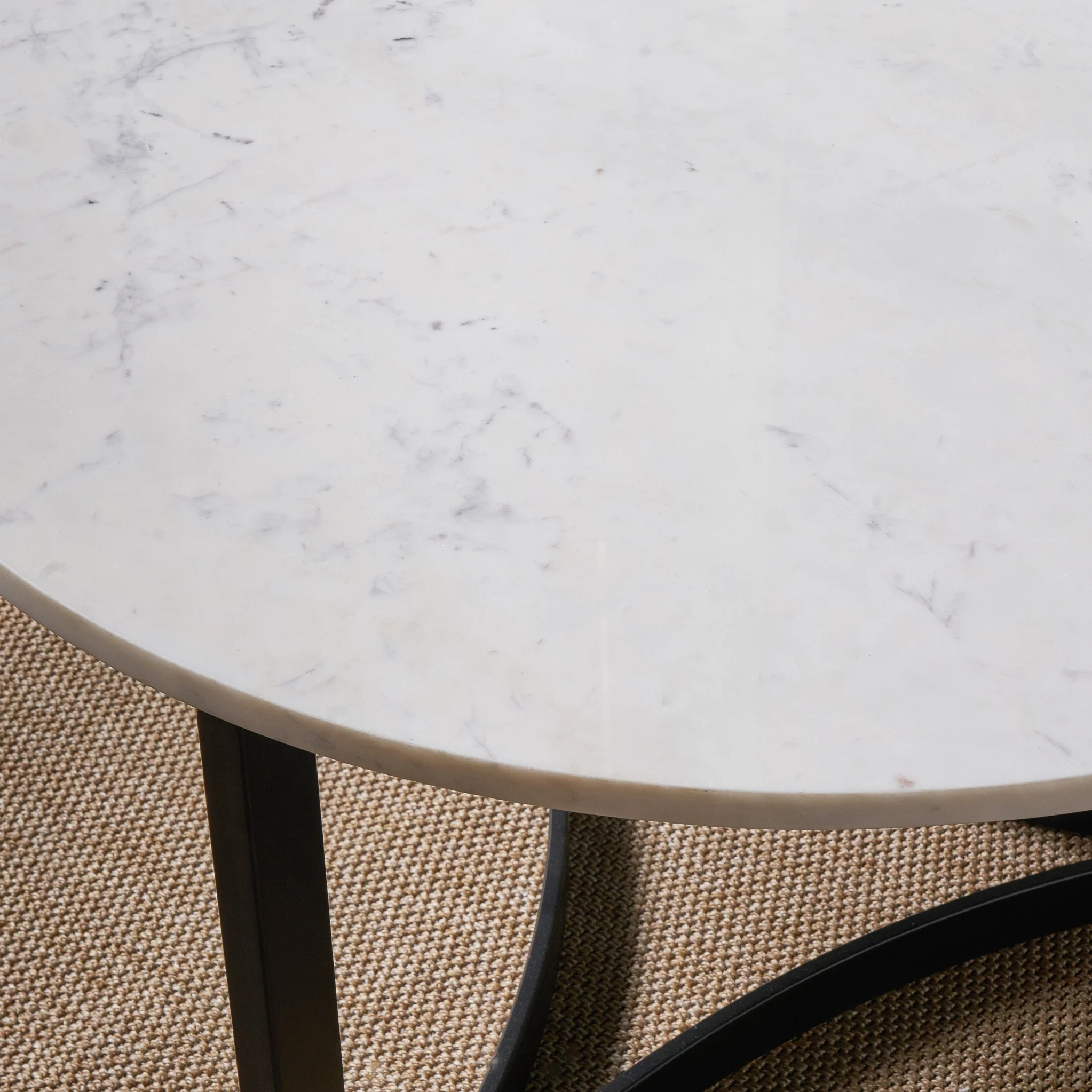 Hendrick Marble Top Round Coffee Table - Image 4