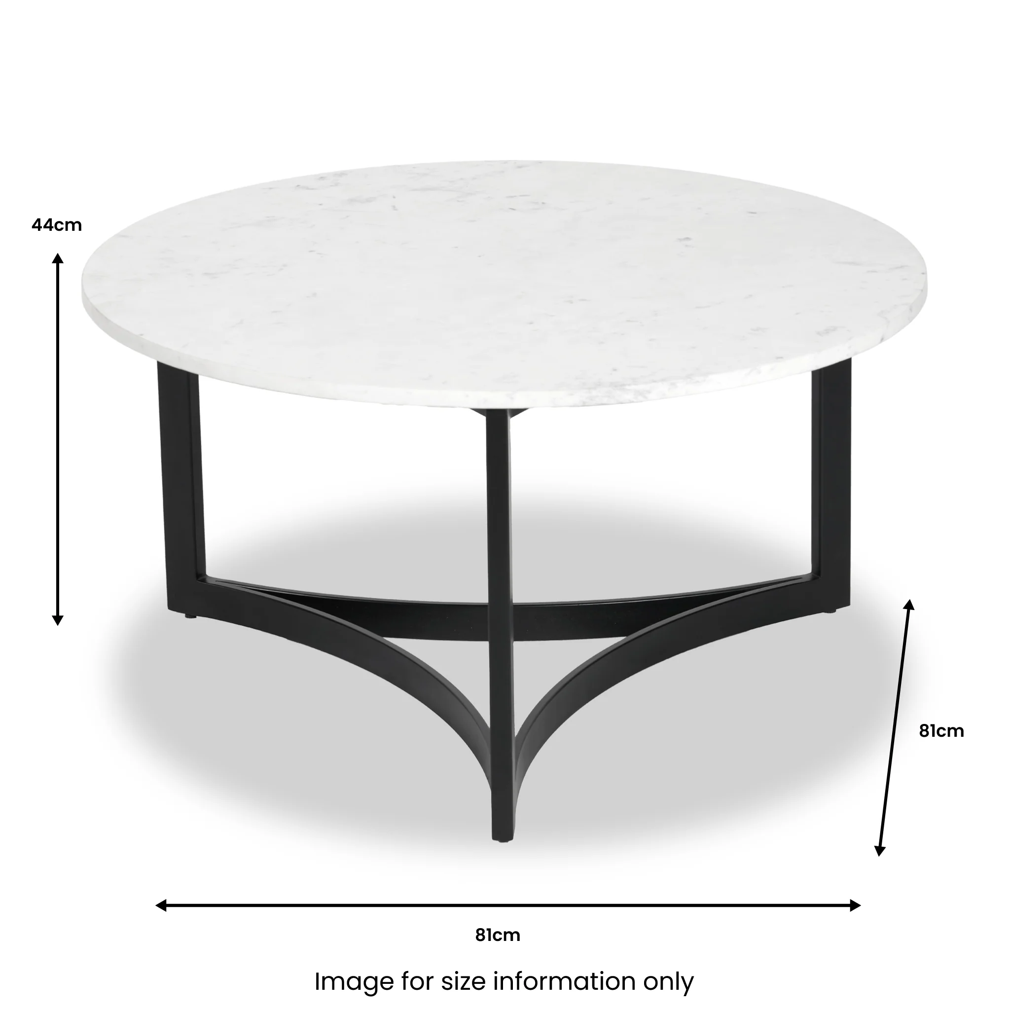 Hendrick Marble Top Round Coffee Table - Image 6