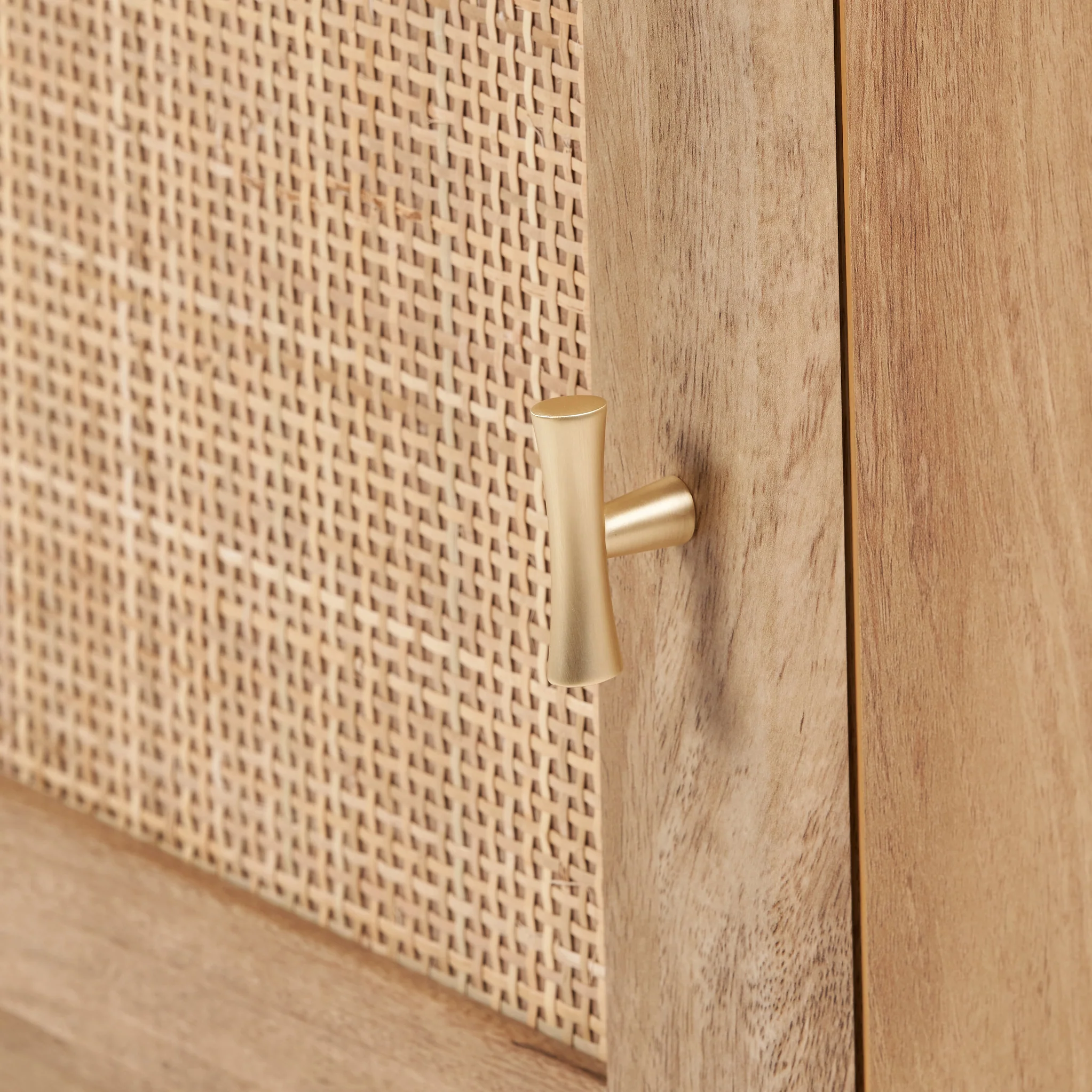 Henrik Natural Rattan 1 Door Bedside Table - Image 7