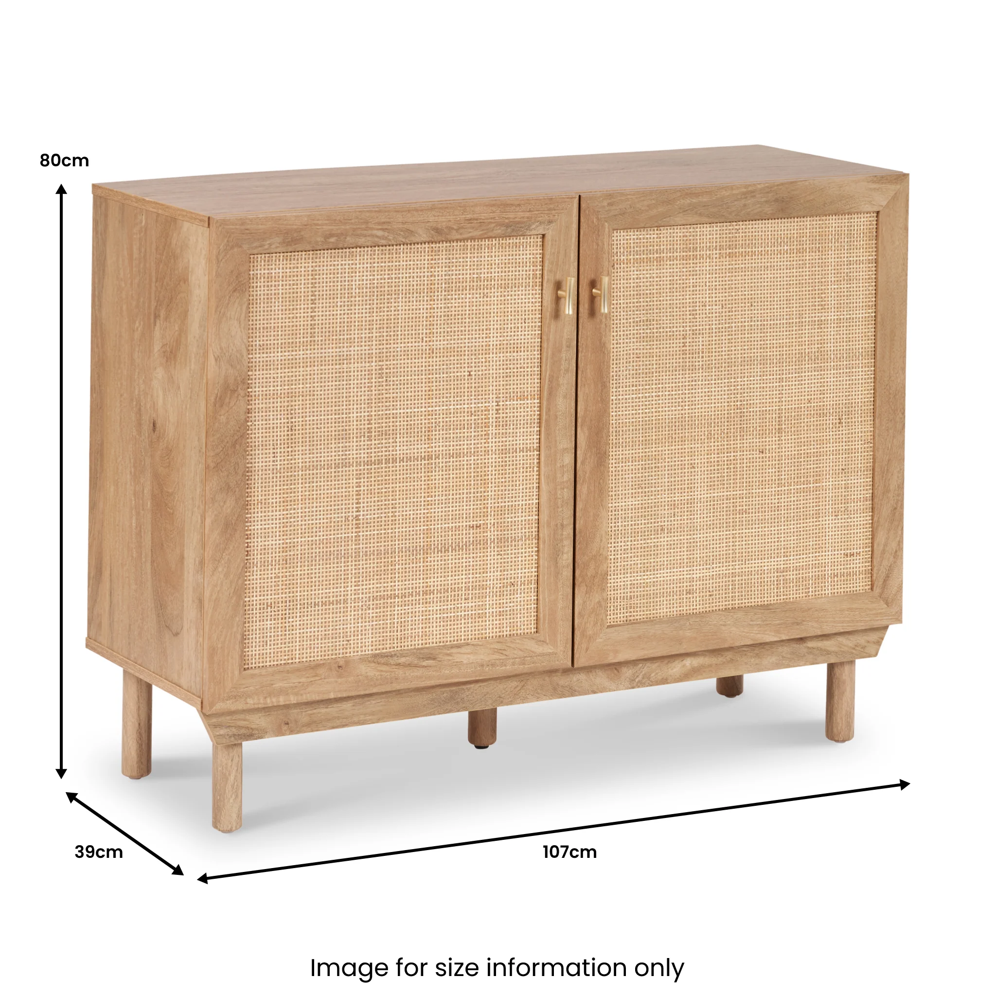 Henrik Natural Rattan 2 Door Cupboard - Image 13