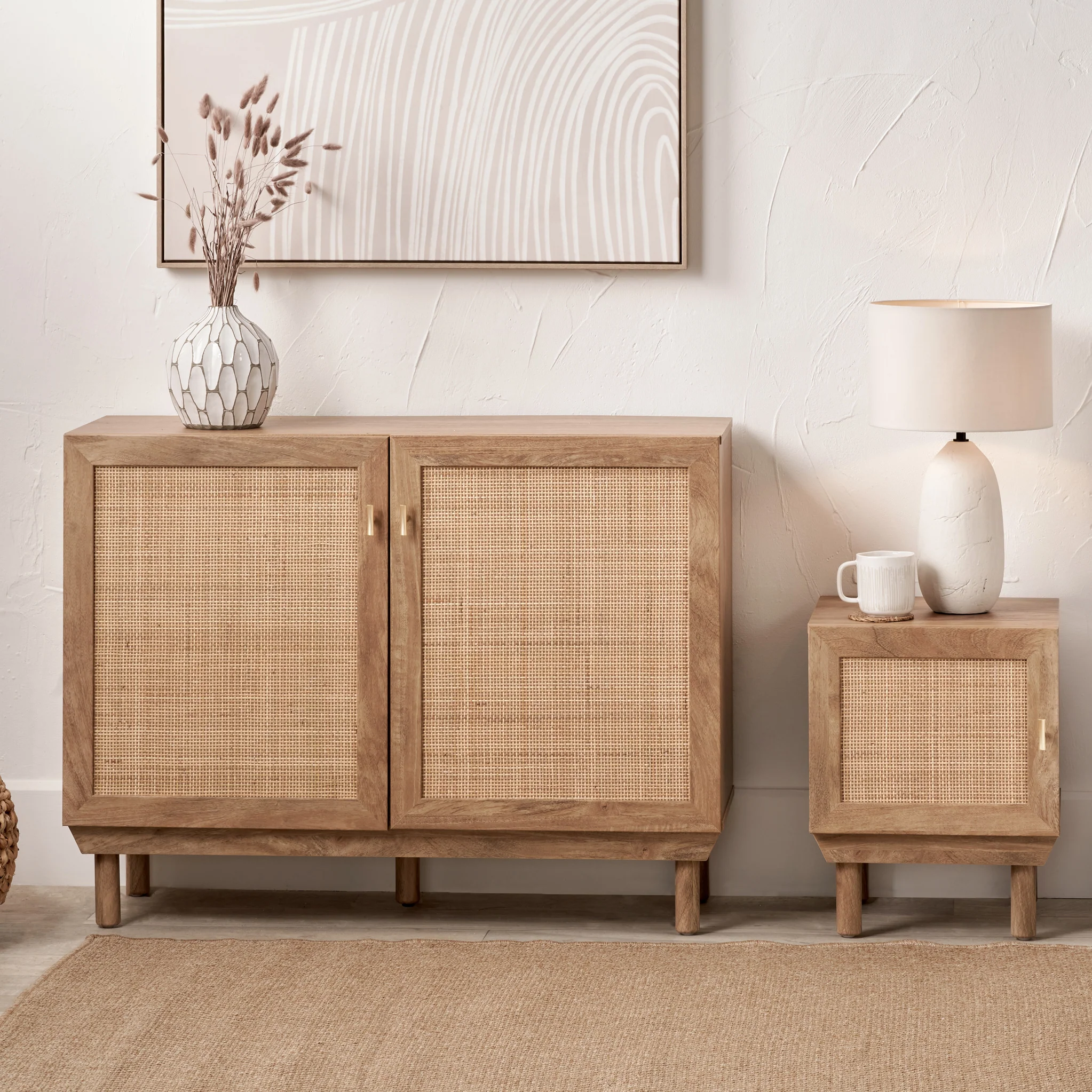 Henrik Natural Rattan 2 Door Cupboard - Image 5