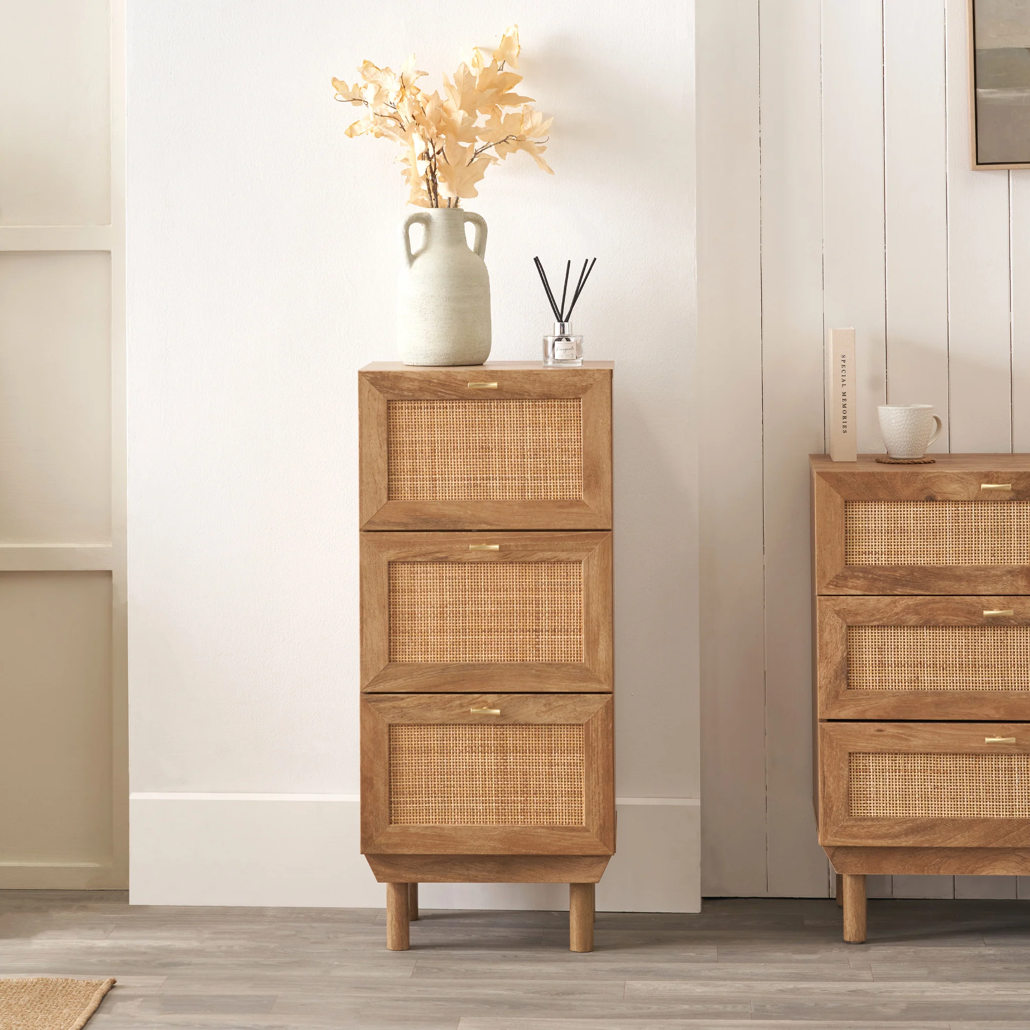 Henrik Natural Rattan 3 Drawer Chest - Image 2