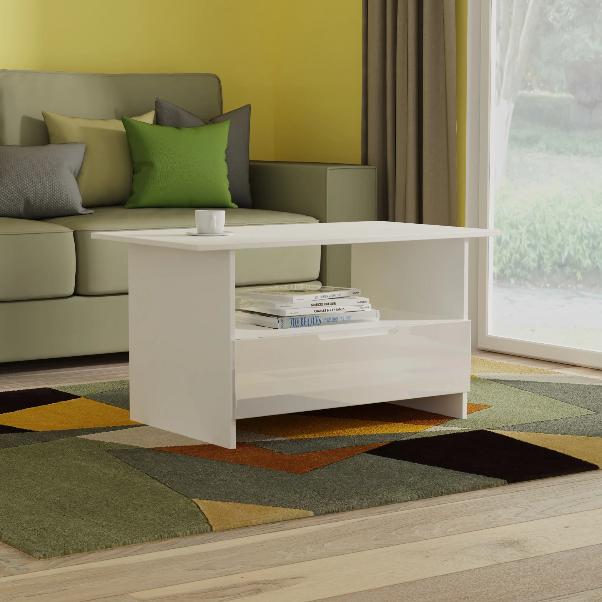 Henshaw 1 Drawer Coffee Table - Image 2