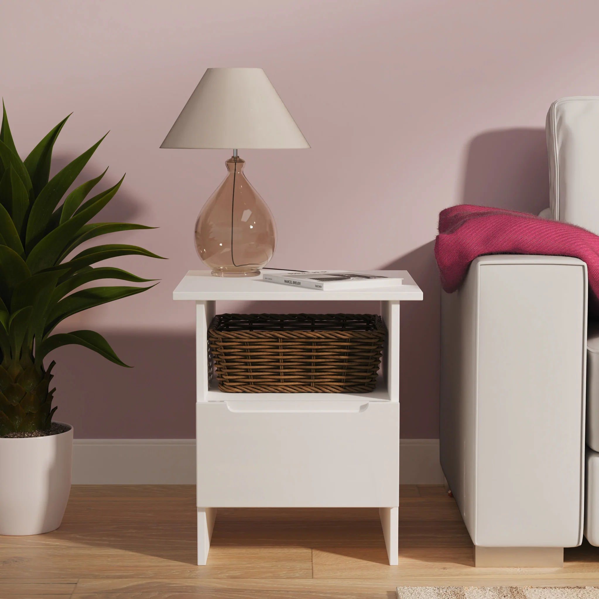 Henshaw 1 Drawer Lamp Table - Image 2