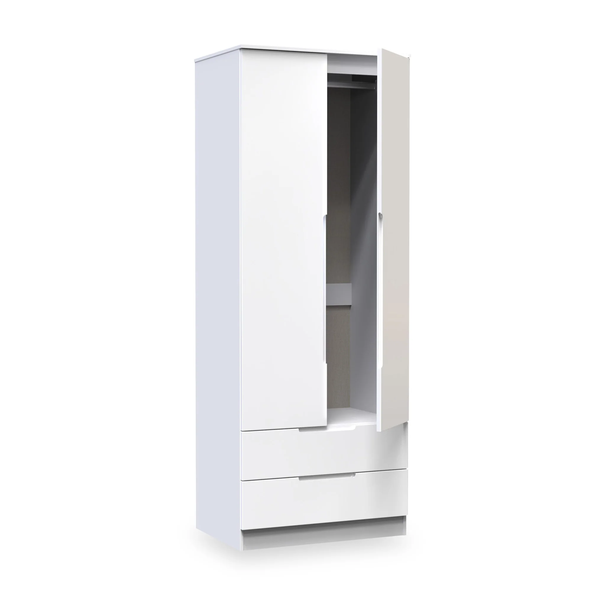 Henshaw 2 Drawer Double Wardrobe - Image 4